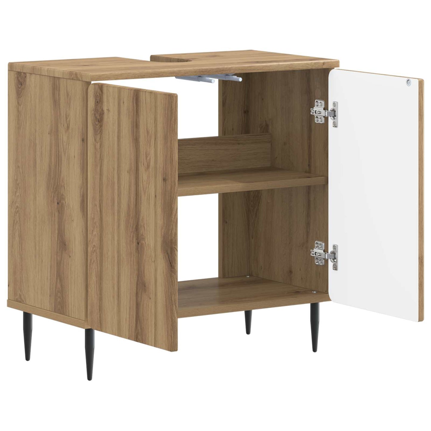 Bathroom Sink Cabinet ZWOLLE Artisan Oak 59.5 x 31.5x 59 cm