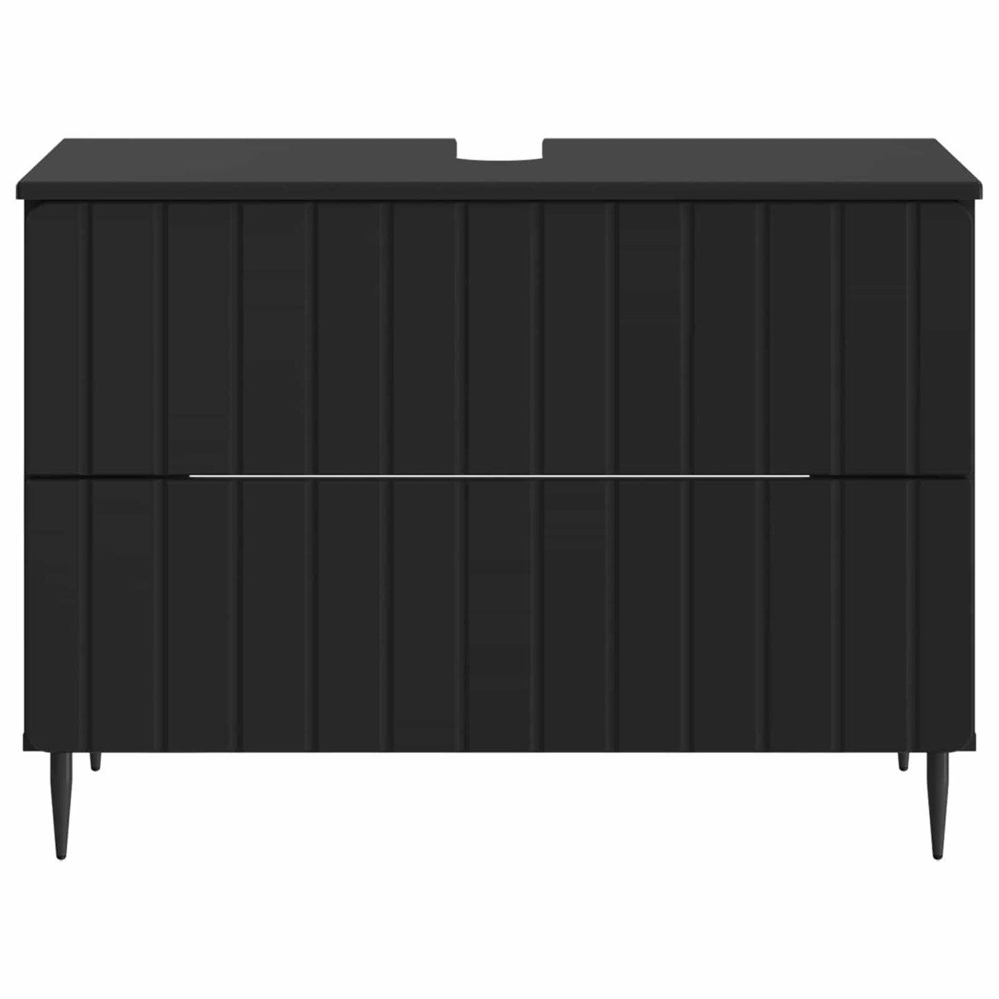 Bathroom Sink Cabinet ZWOLLE Black 82 x 41x 58.5 cm