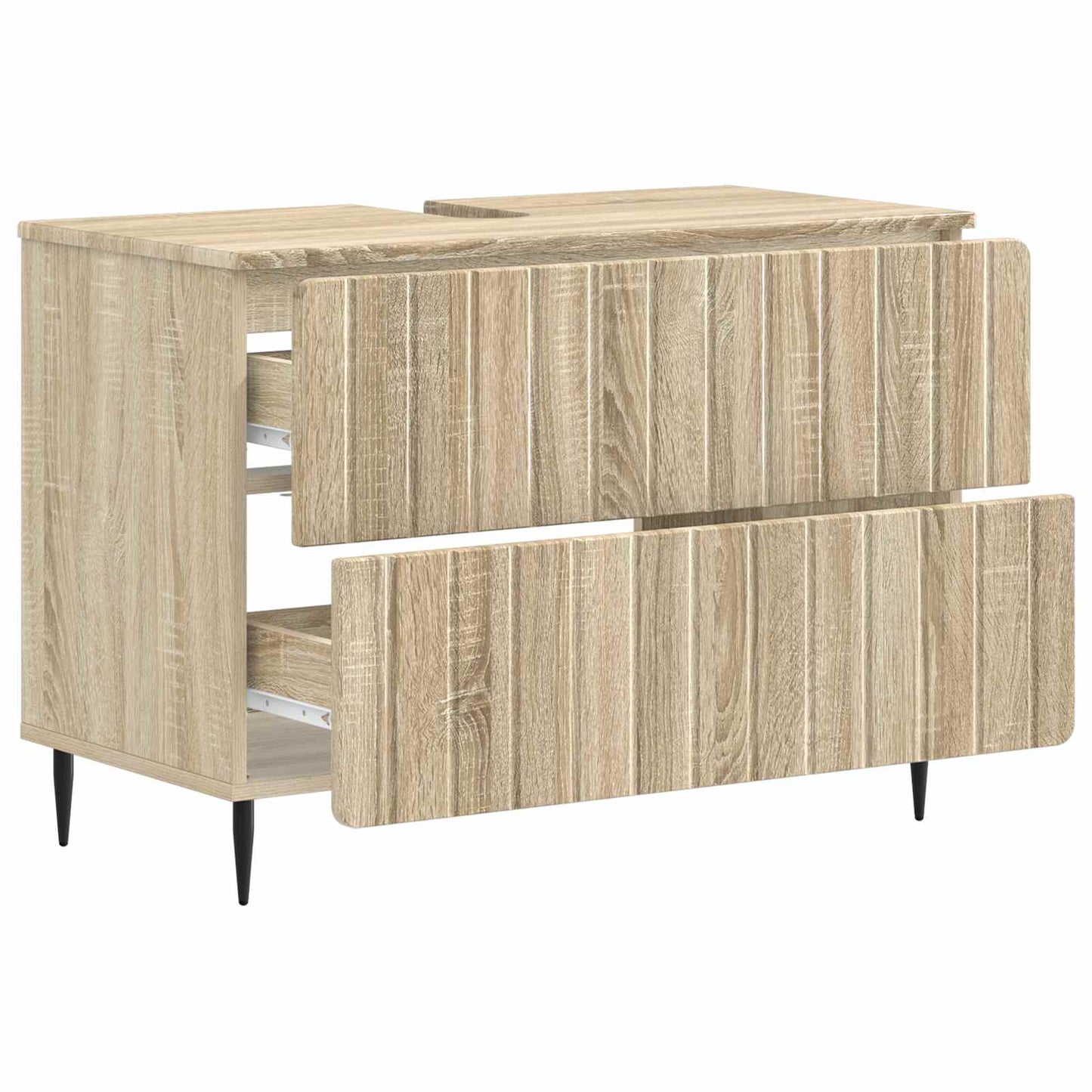 Bathroom Sink Cabinet ZWOLLE Sonoma Oak 82 x 41x 58.5 cm