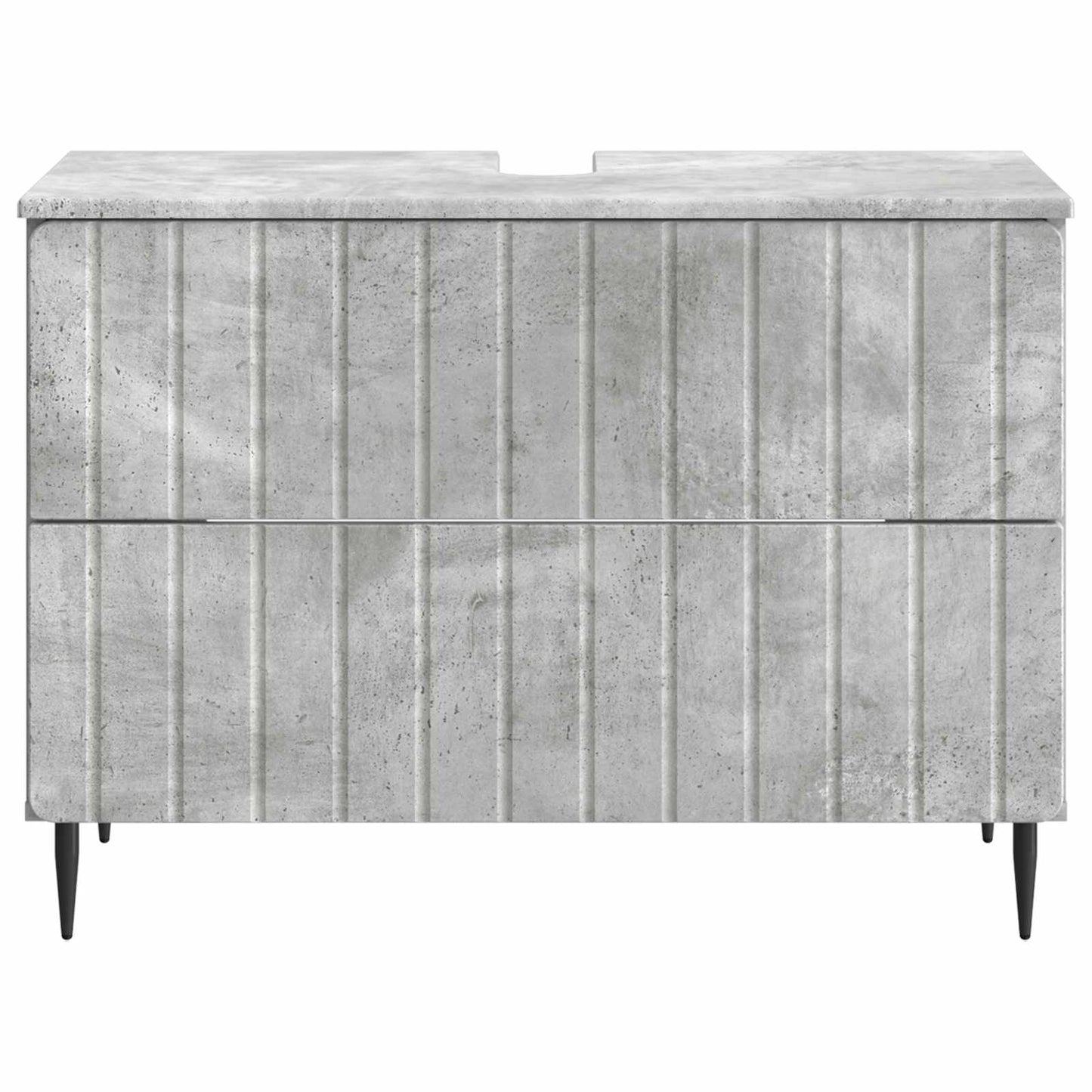 Bathroom Sink Cabinet ZWOLLE Concrete Grey 82 x 41x 58.5 cm
