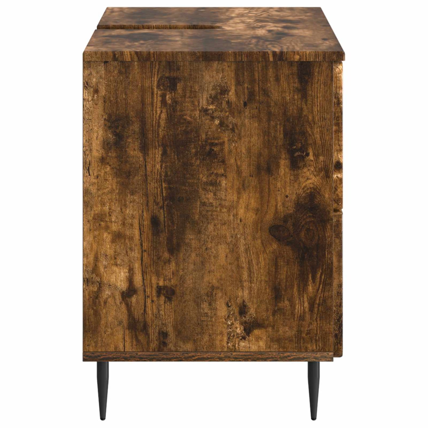 Bathroom Sink Cabinet ZWOLLE Smoked Oak 82 x 41x 58.5 cm