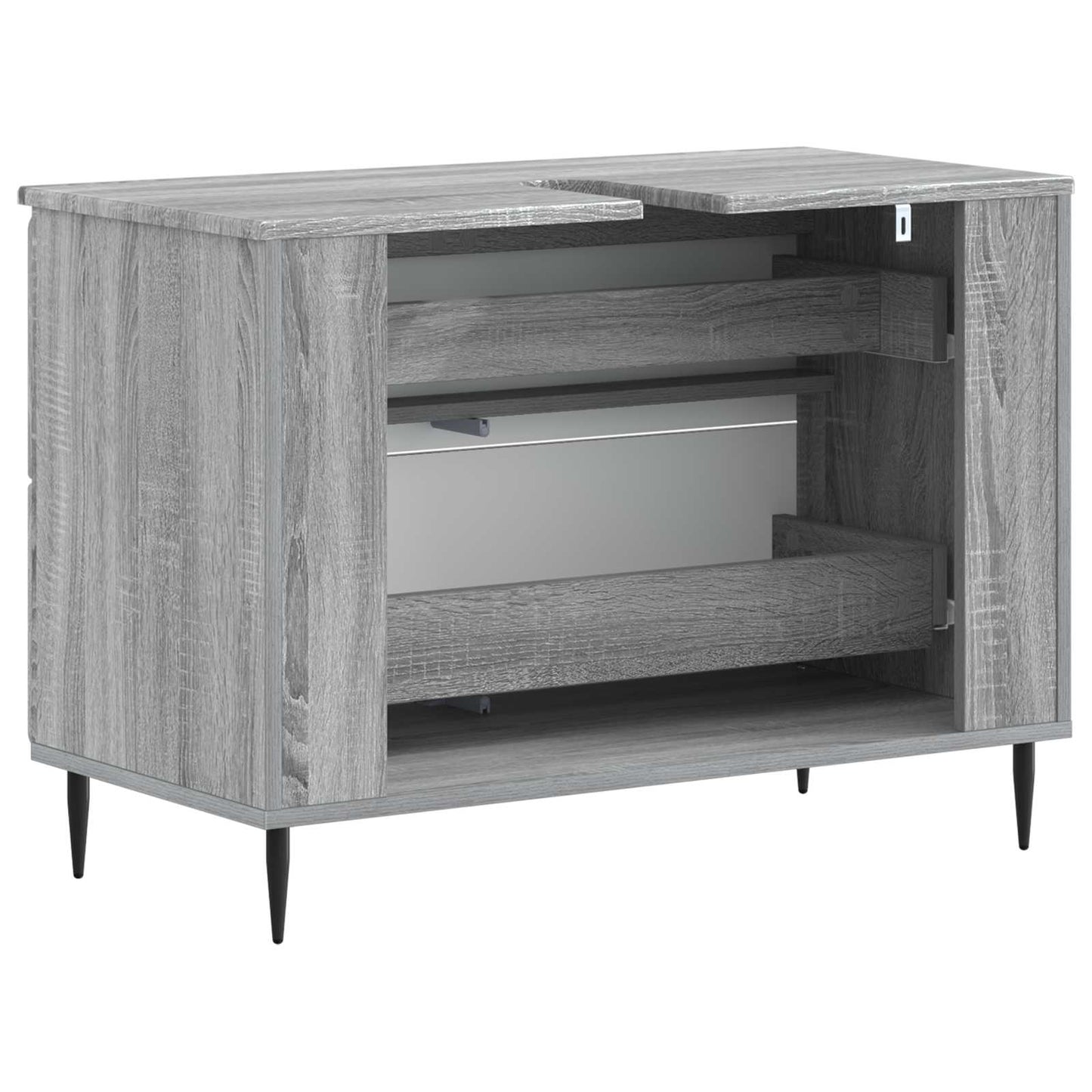 Bathroom Sink Cabinet ZWOLLE Grey Sonoma 82 x 41x 58.5 cm