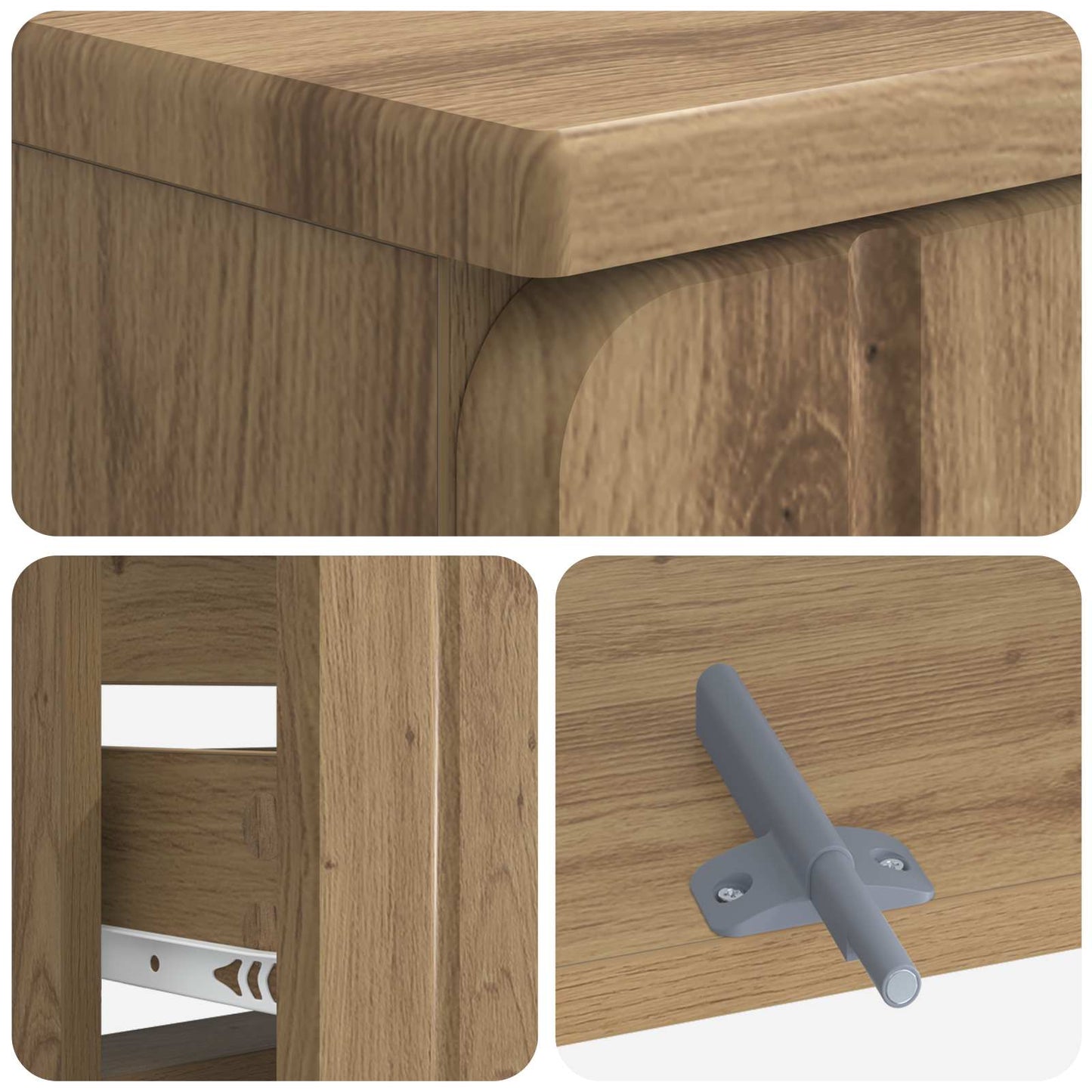 Bathroom Sink Cabinet ZWOLLE Artisan Oak 82 x 41x 58.5 cm