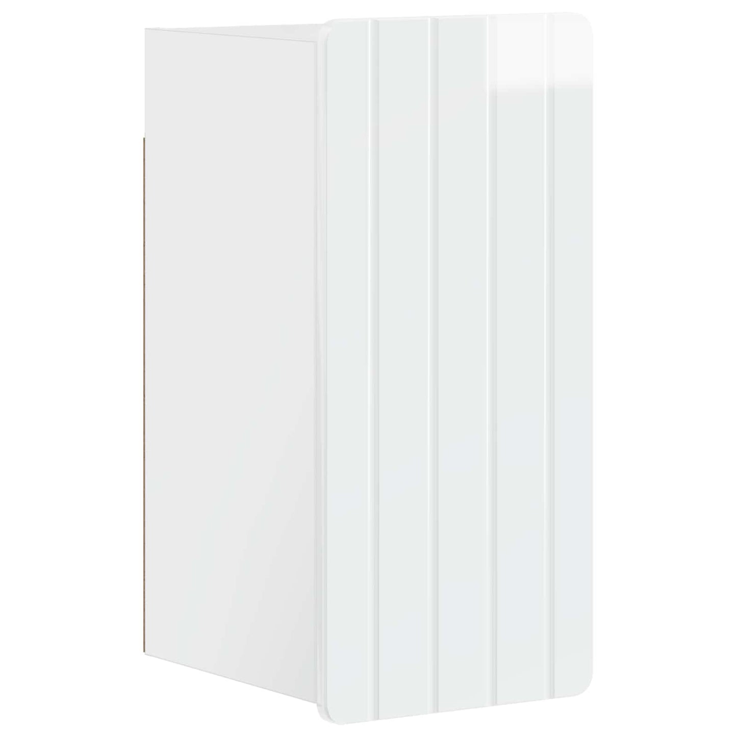 Bathroom Wall Cabinet ZWOLLE High Gloss White 30 x 31 x 63 cm