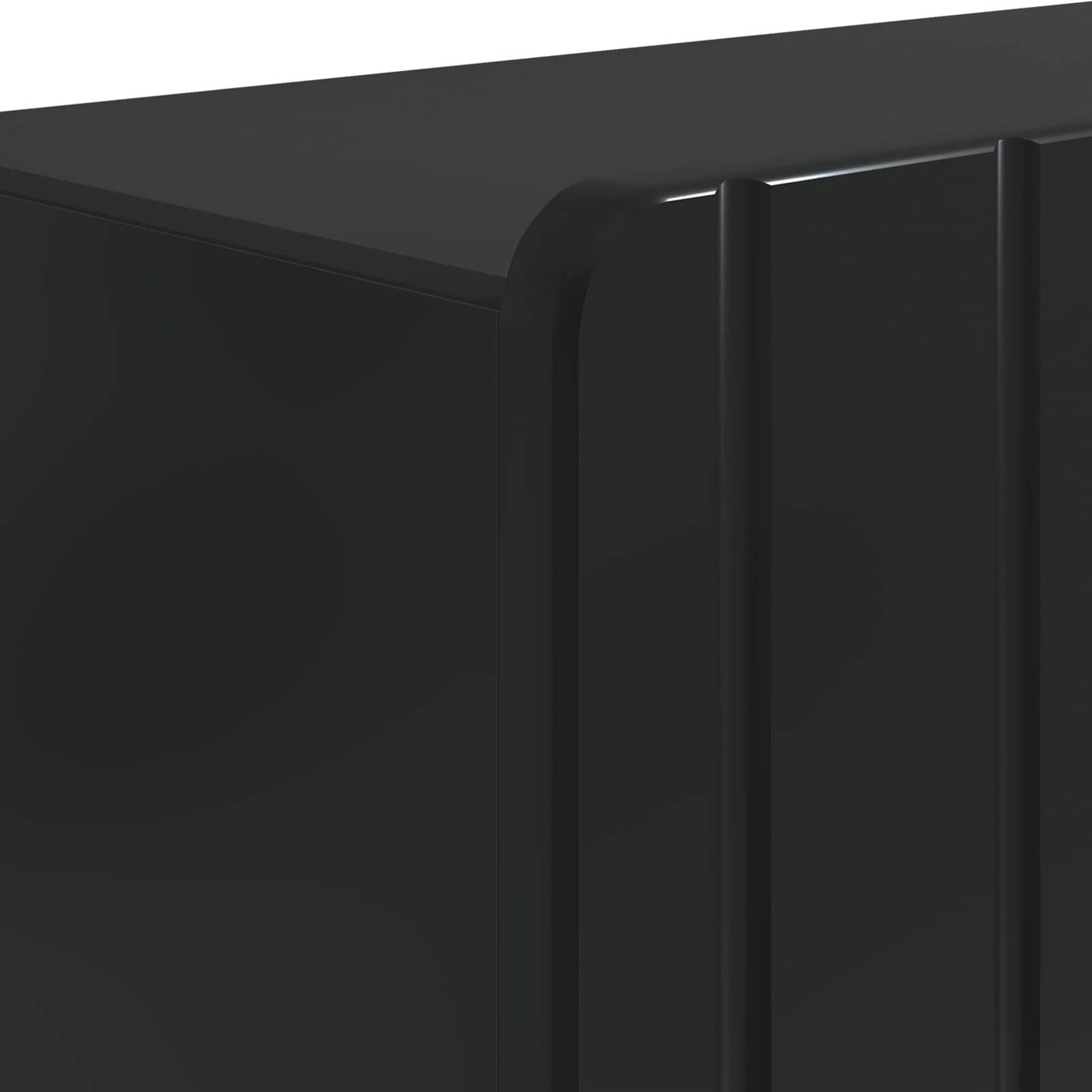 Bathroom Cabinet with Open Shelf ZWOLLE Black