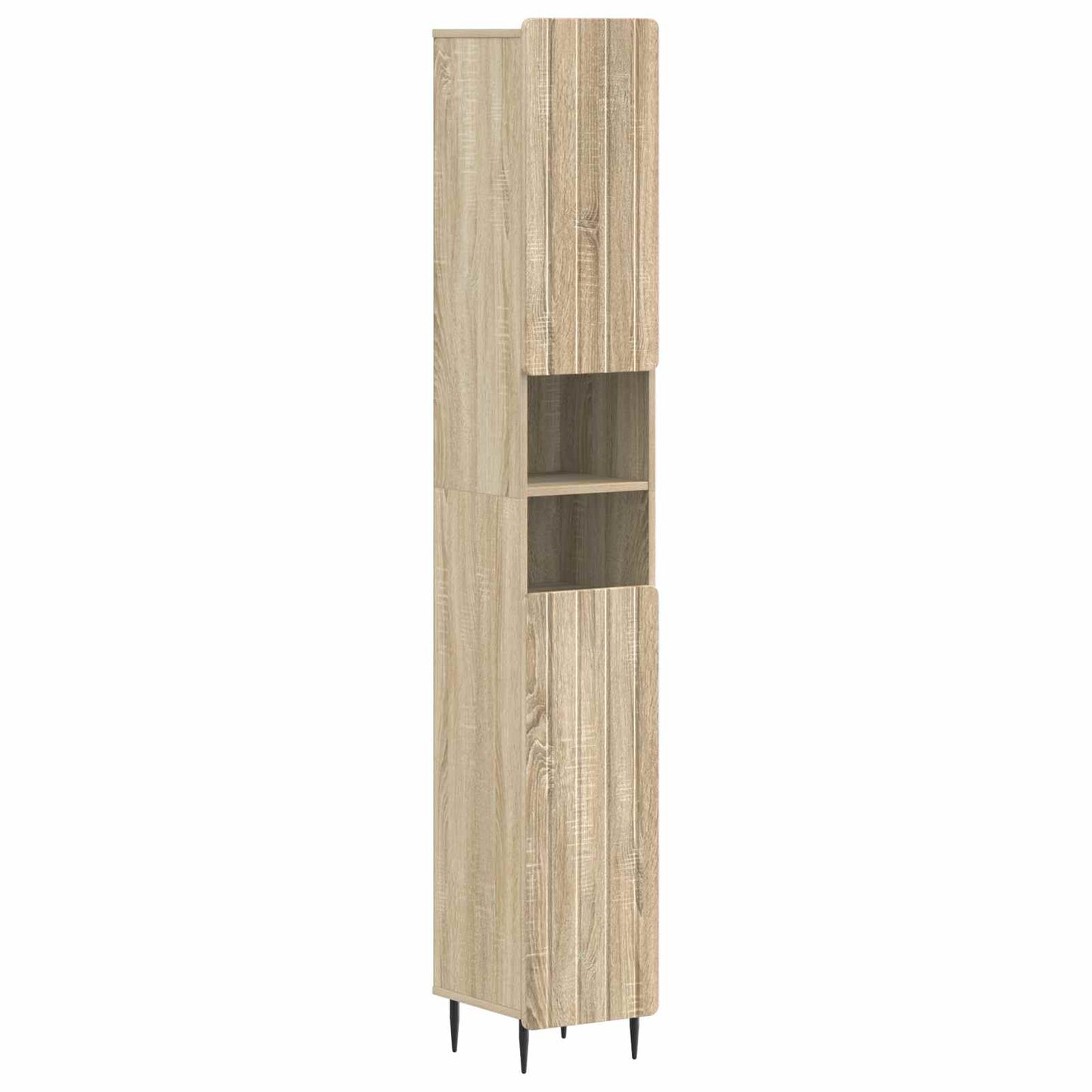 Bathroom Cabinet with Open Shelf ZWOLLE Sonoma Oak
