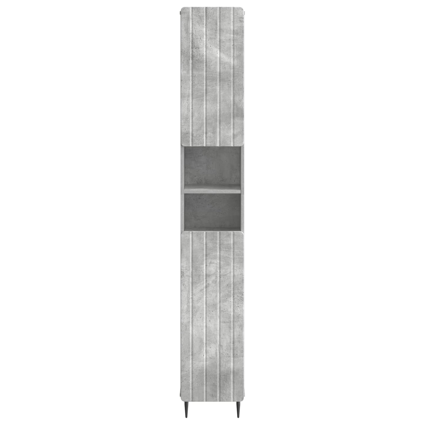 Bathroom Cabinet with Open Shelf ZWOLLE Concrete Grey