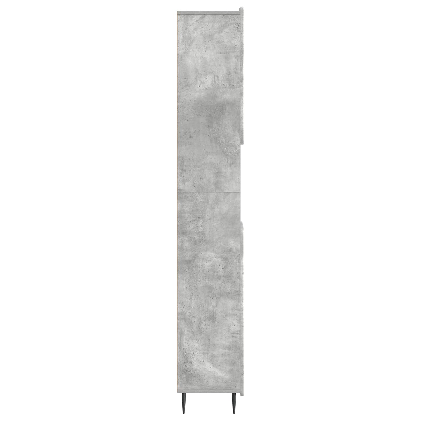 Bathroom Cabinet with Open Shelf ZWOLLE Concrete Grey