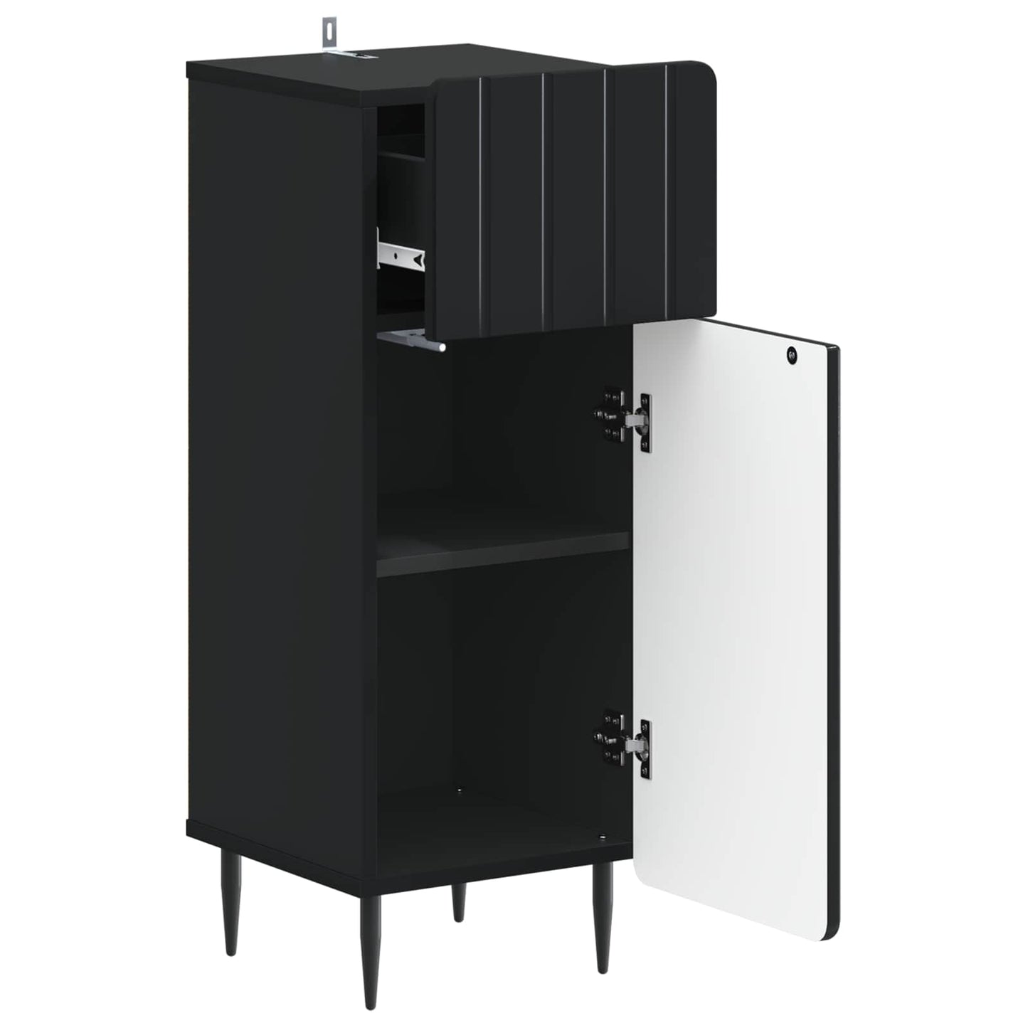 Bathroom Storage Cainet ZWOLLE Black 30 x 31 x 79.5 cm