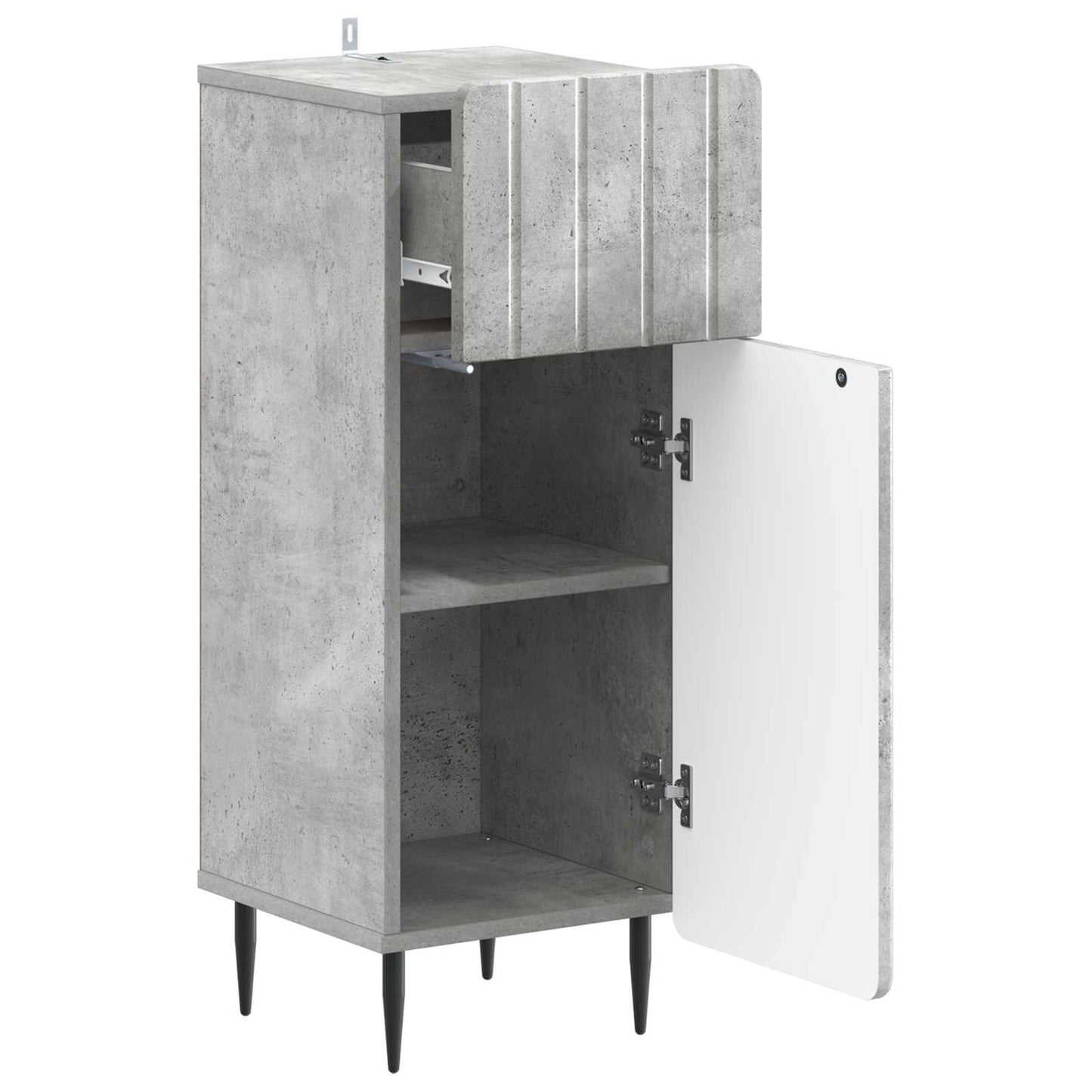 Bathroom Storage Cainet ZWOLLE Concrete Grey 30 x 31 x 79.5 cm