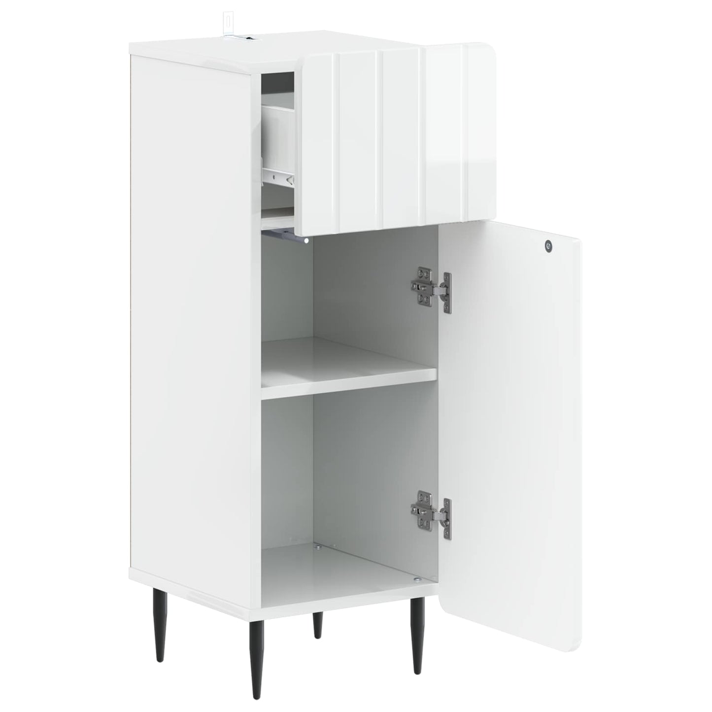 Bathroom Storage Cainet ZWOLLE High Gloss White