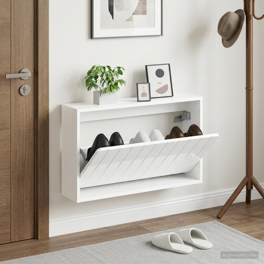 Wall-Mounted Shoe Cabinet ZWOLLE 71 x 17 x 43 cm