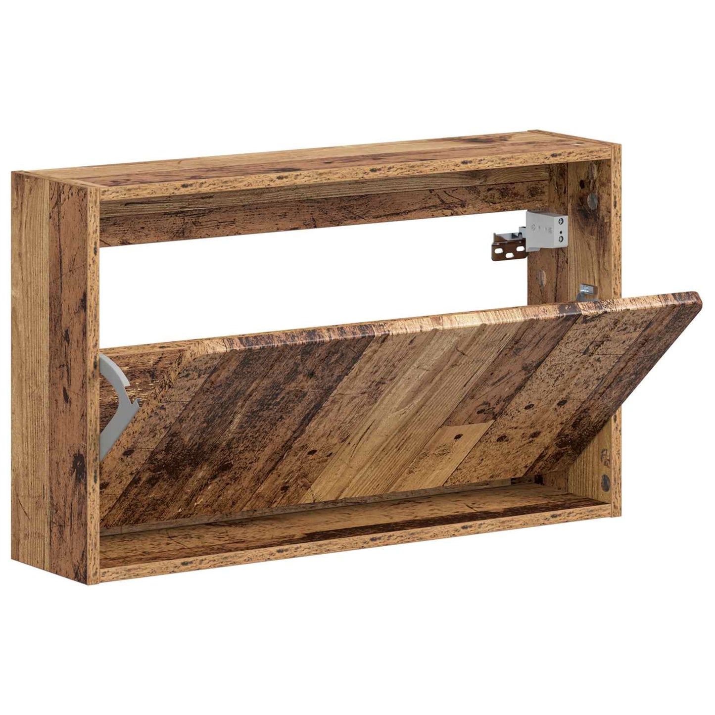 Wall-Mounted Shoe Cabinet ZWOLLE 71 x 17 x 43 cm Old Wood