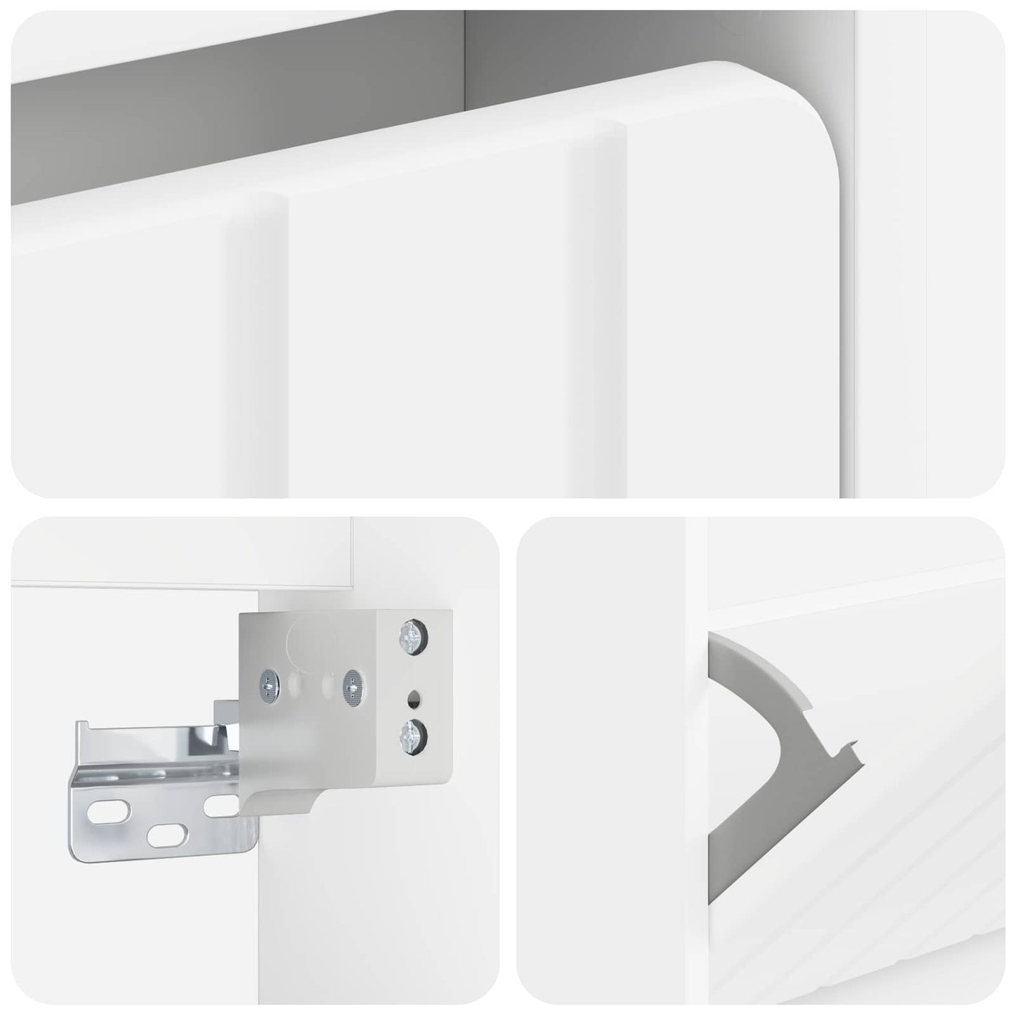 Wall-Mounted Shoe Cabinet ZWOLLE 71 x 17 x 86 cm White