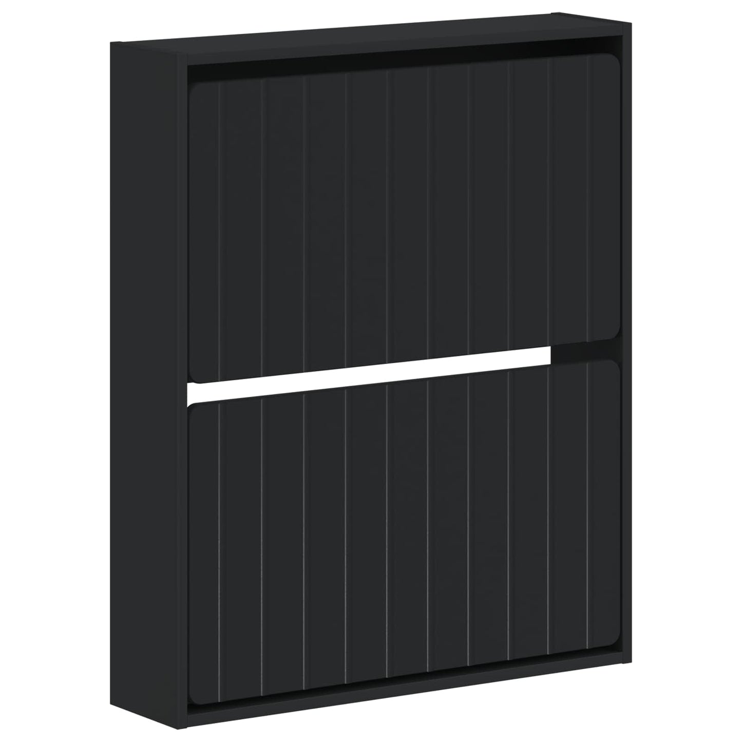 Wall-Mounted Shoe Cabinet ZWOLLE 71 x 17 x 86 cm Black