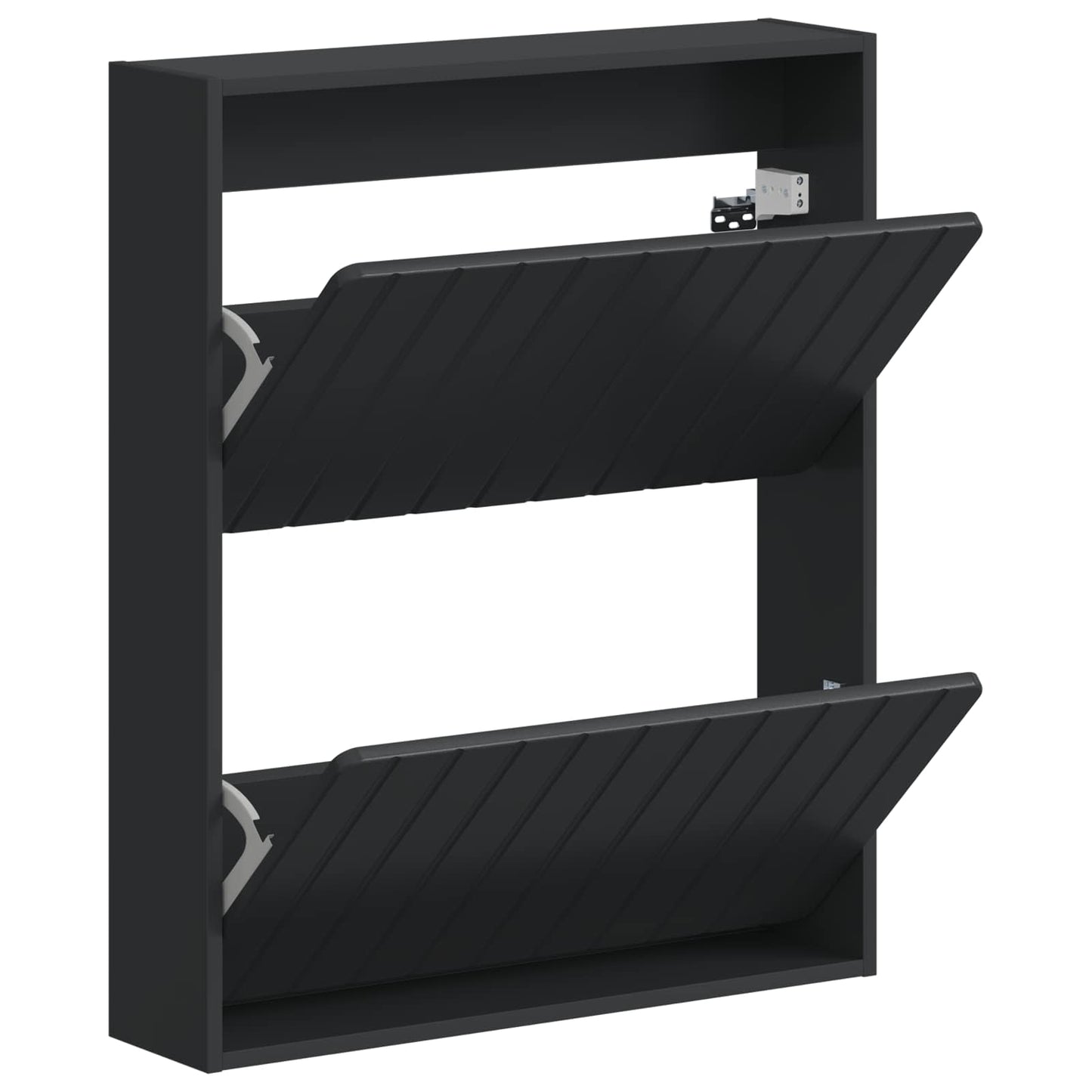 Wall-Mounted Shoe Cabinet ZWOLLE 71 x 17 x 86 cm Black