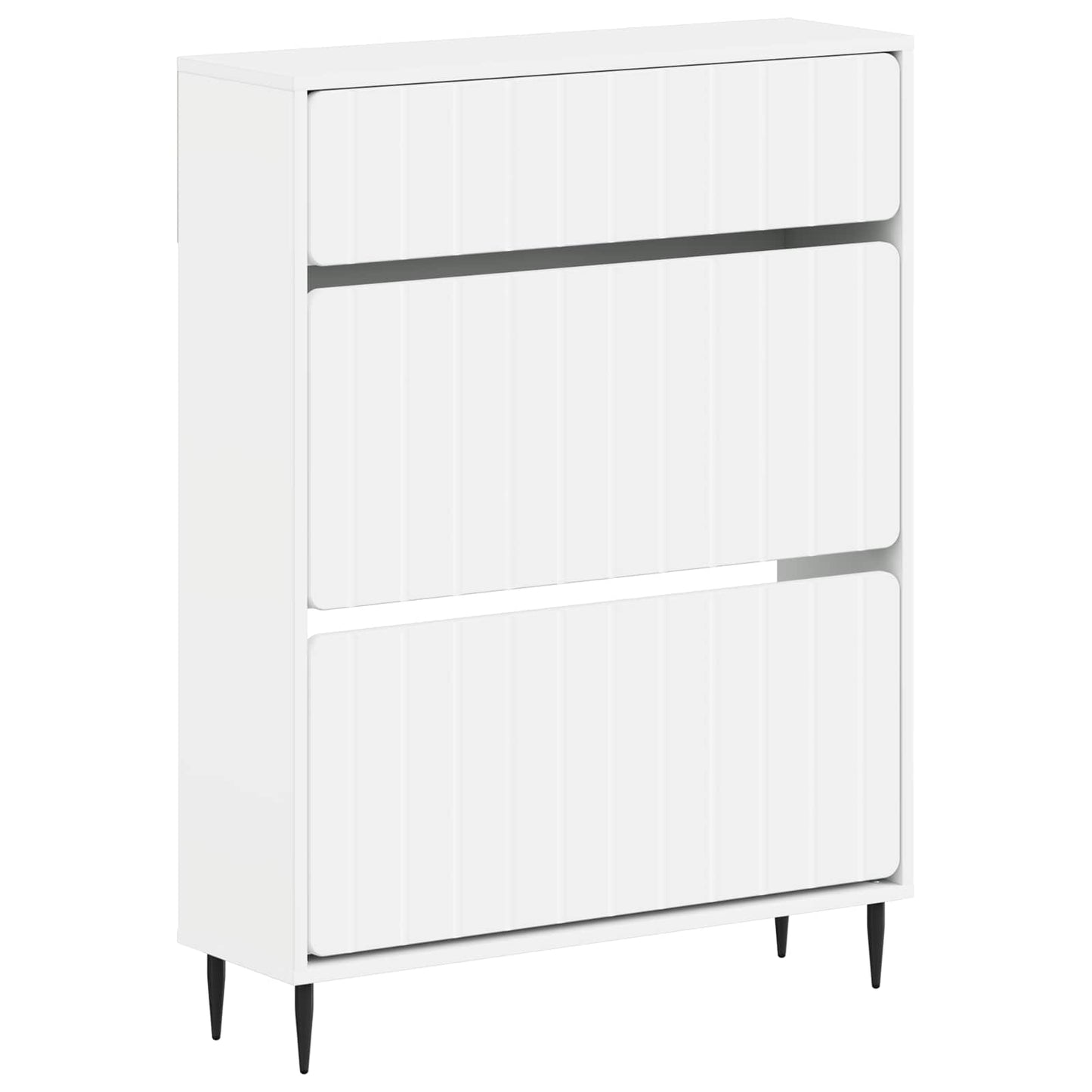 Shoe Cabinet ZWOLLE 78 x 24 x 103 cm Engineered Wood White