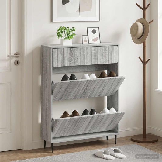 Shoe Cabinet ZWOLLE 78 x 24 x 103 cm Engineered Wood