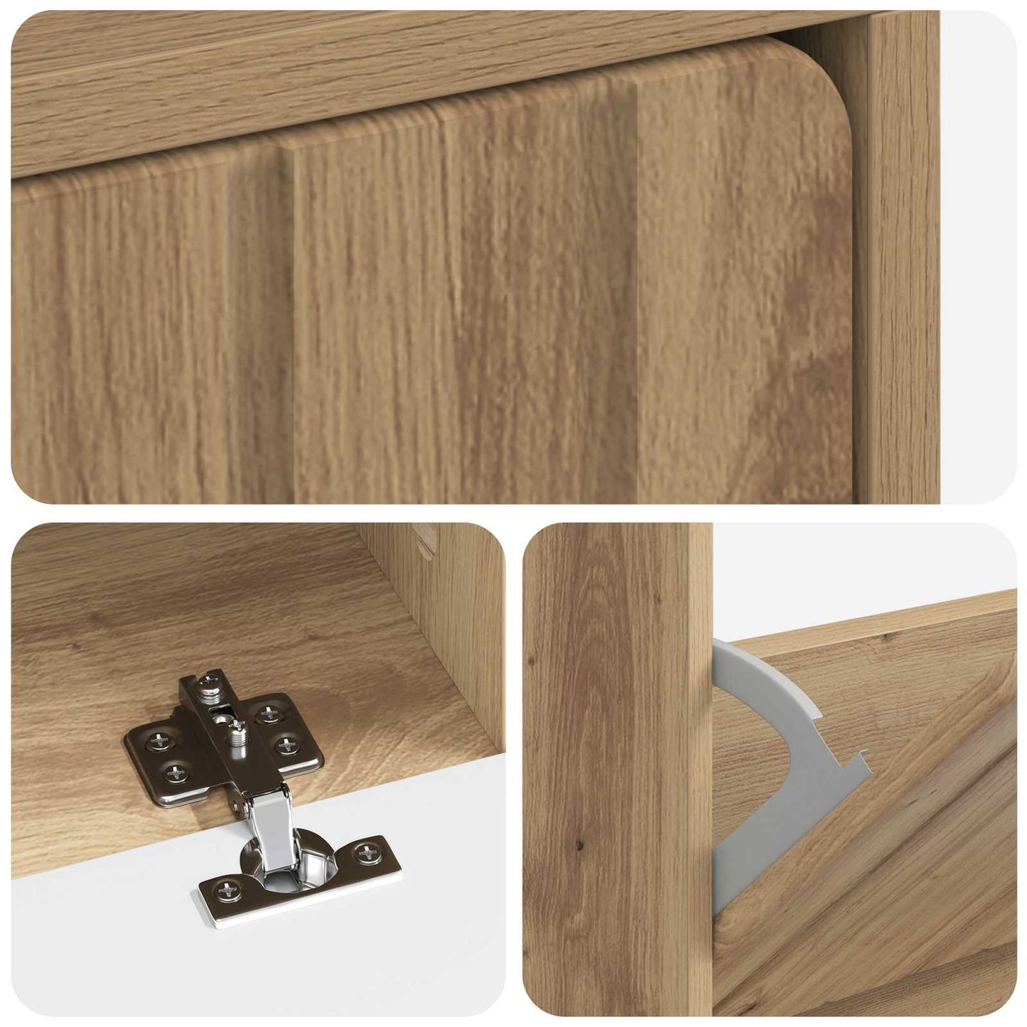 Shoe Cabinet ZWOLLE 78 x 24 x 103 cm Engineered Wood