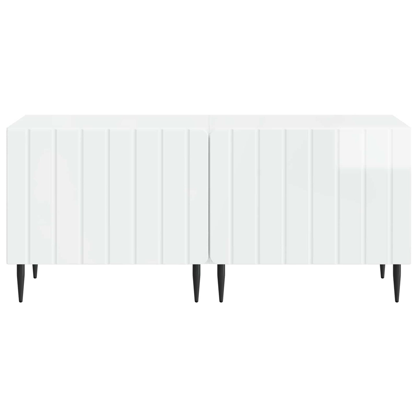 TV Cabinet High Gloss White Engineered Wood