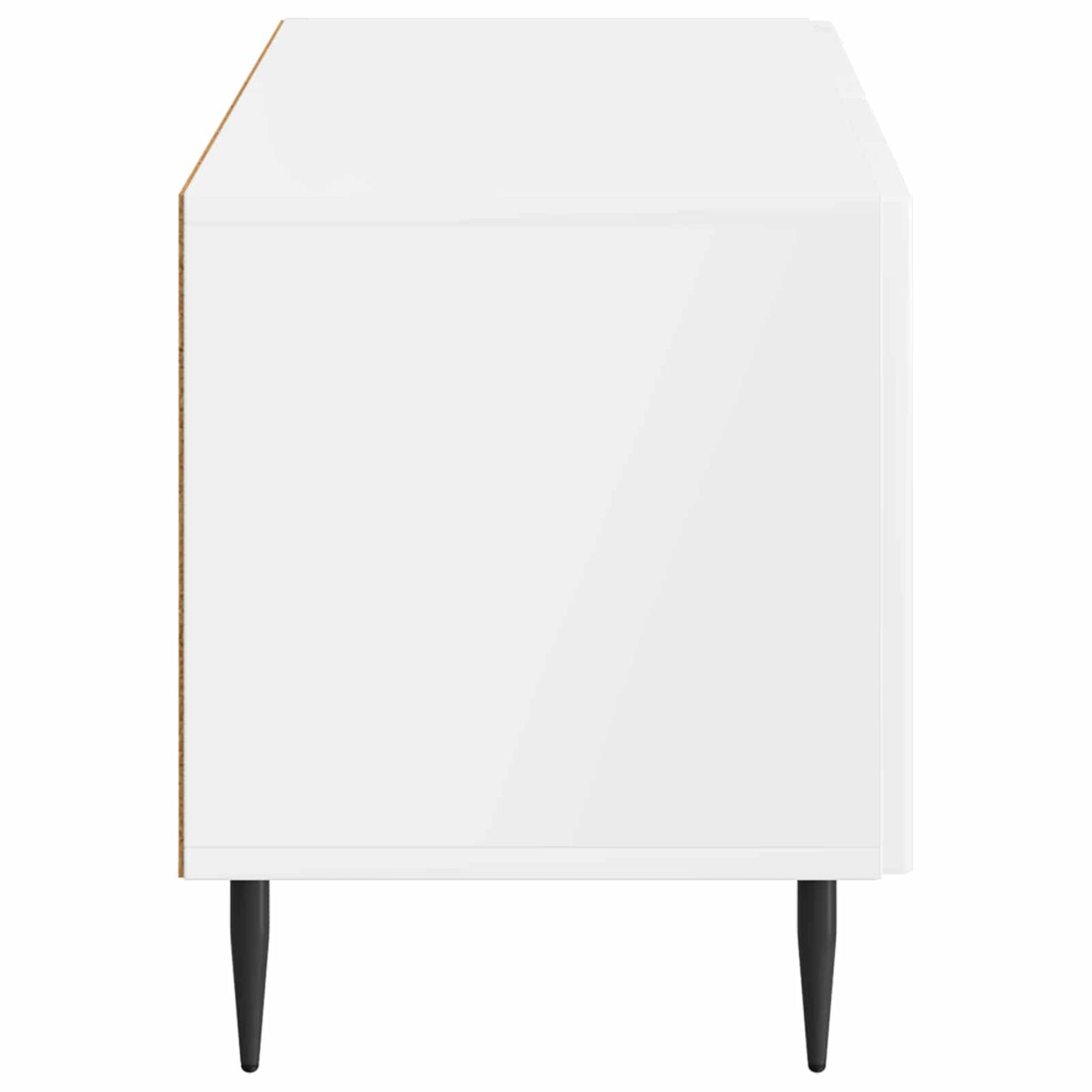 TV Cabinet High Gloss White Engineered Wood