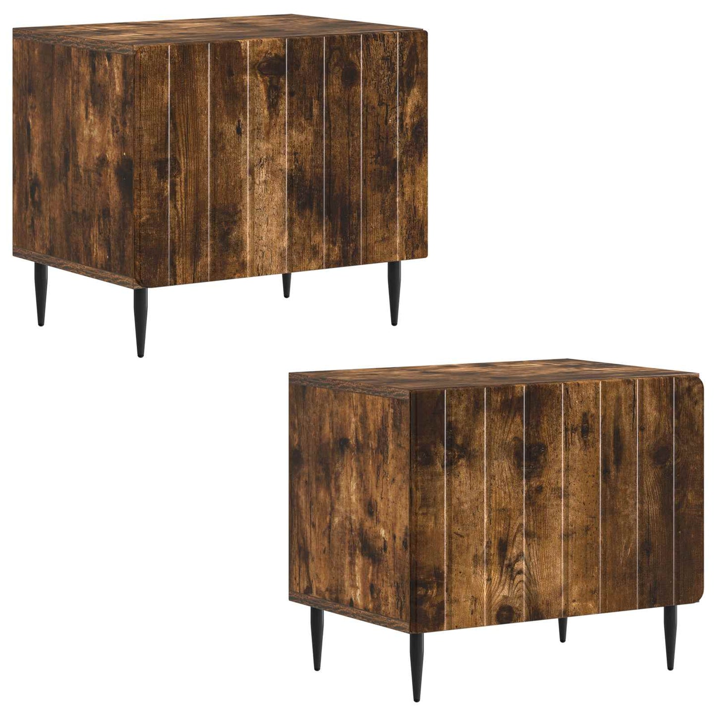 TV Cabinet Smoked Oak Engineered Wood