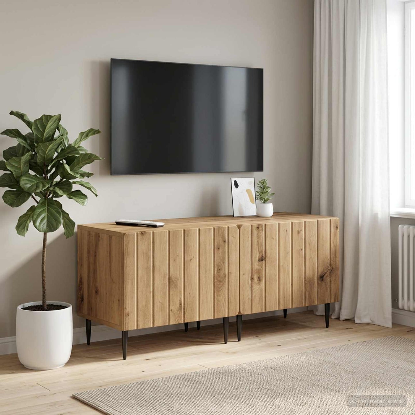 TV Cabinet Artisan Oak Engineered Wood