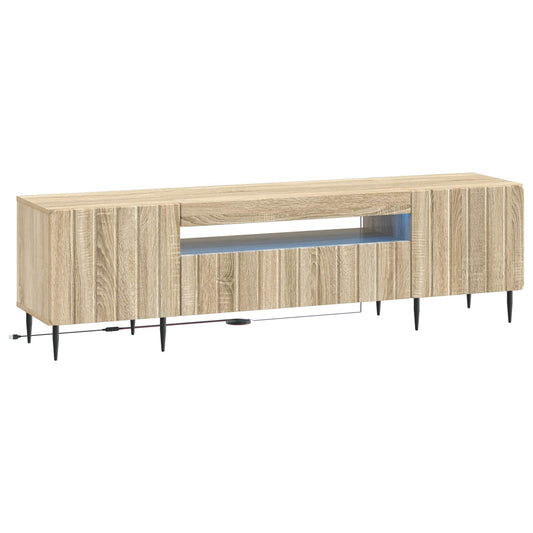 LED TV Cabinet Sonoma Oak Engineered Wood