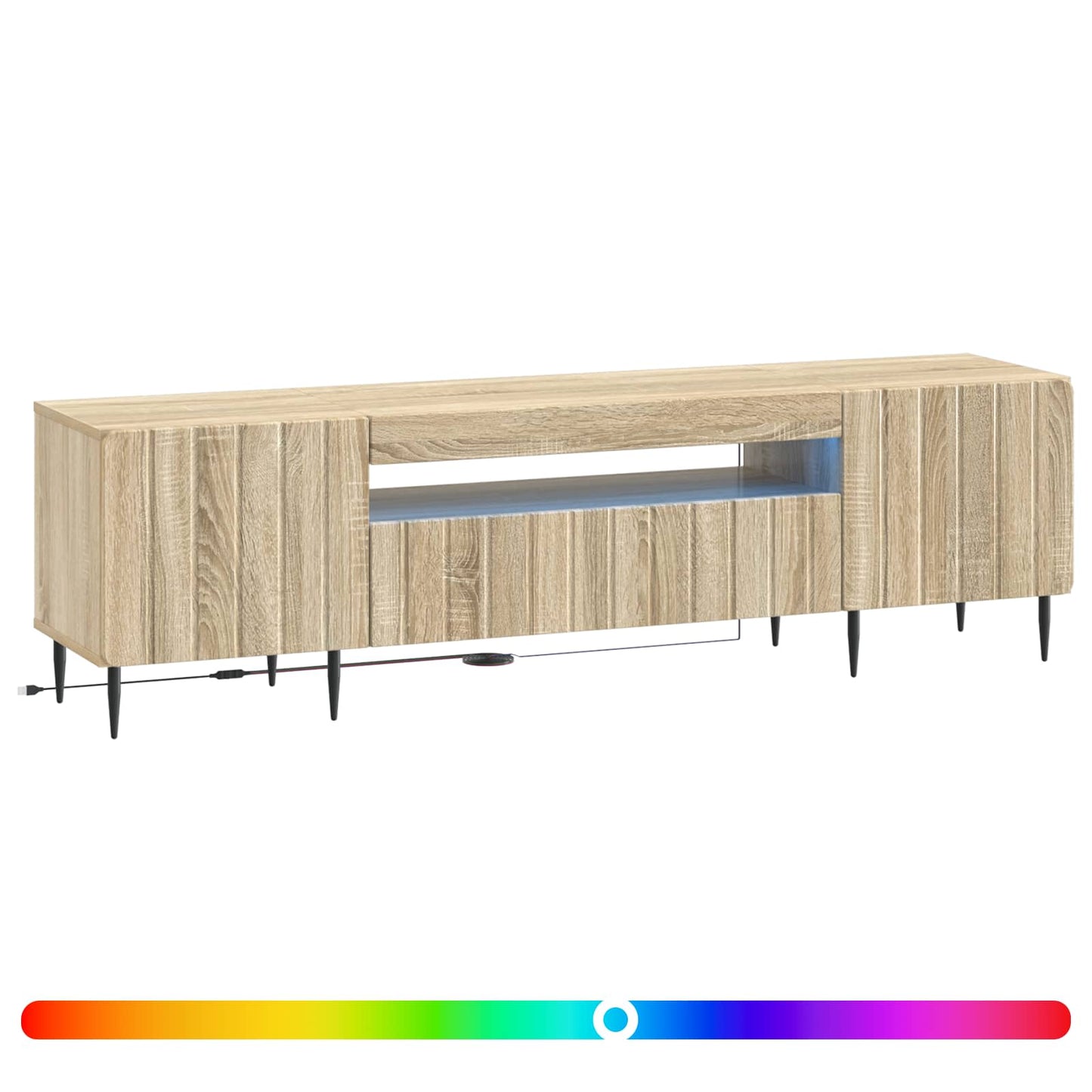 LED TV Cabinet Sonoma Oak Engineered Wood