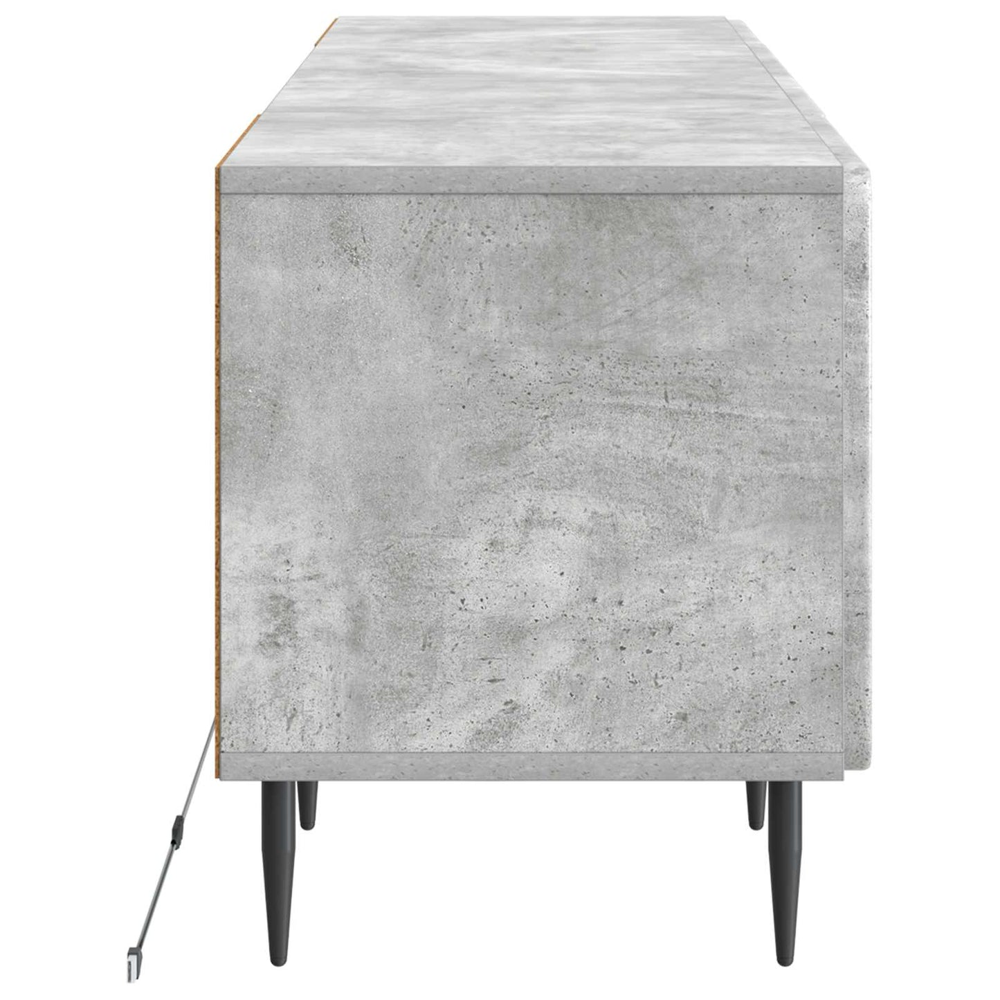 LED TV Cabinet Concrete Grey Engineered Wood