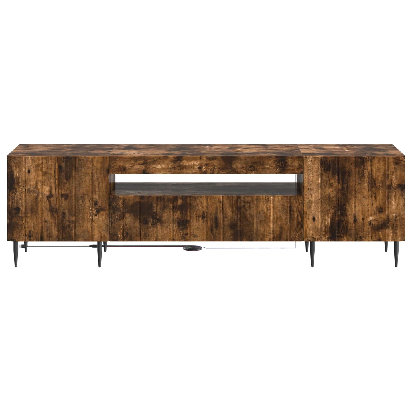 LED TV Cabinet Smoked Oak Engineered Wood