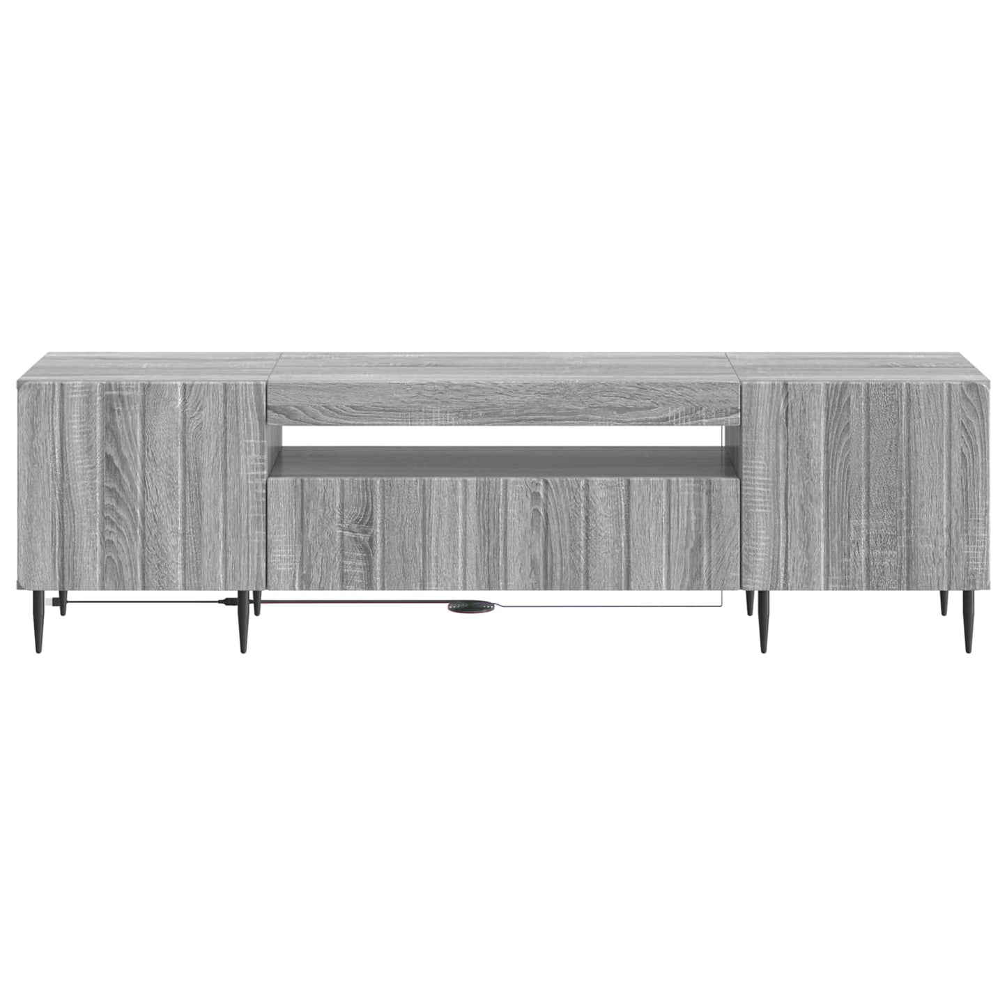 LED TV Cabinet Grey Sonoma Engineered Wood