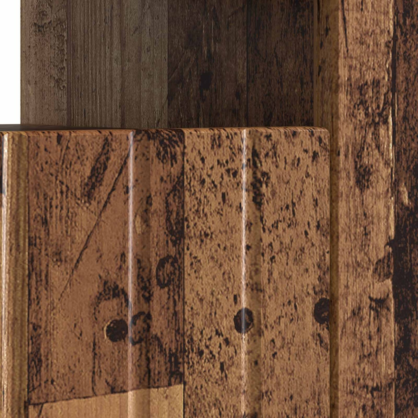 LED TV Cabinet Old Wood Engineered Wood