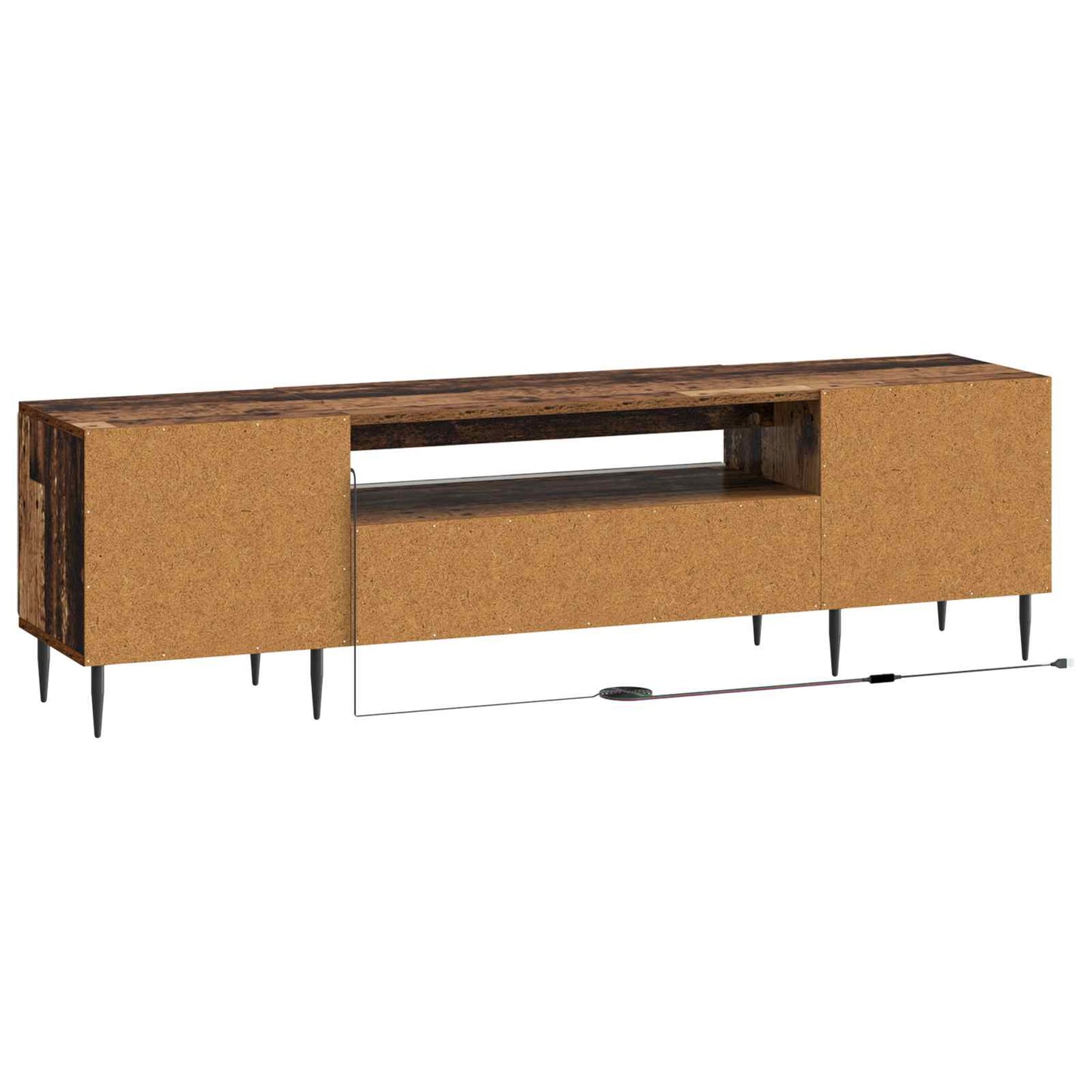 LED TV Cabinet Old Wood Engineered Wood