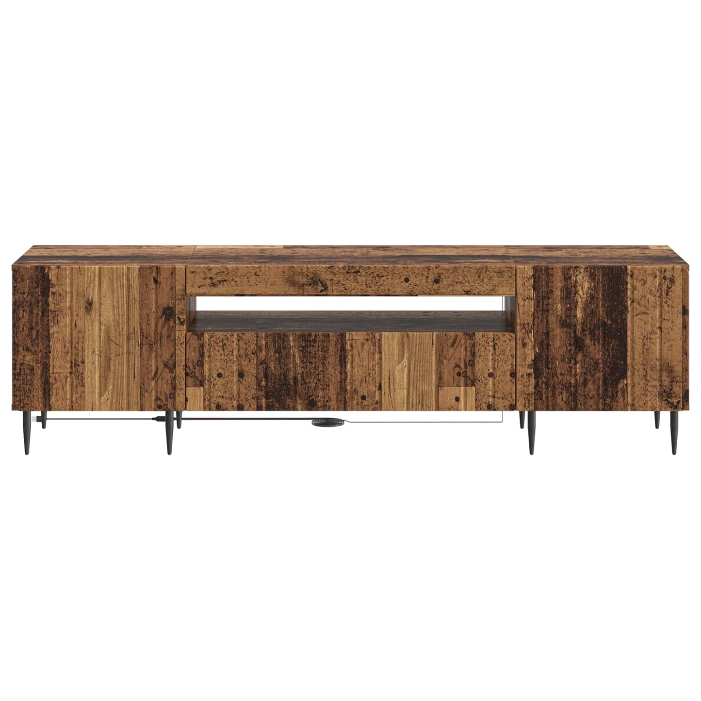 LED TV Cabinet Old Wood Engineered Wood