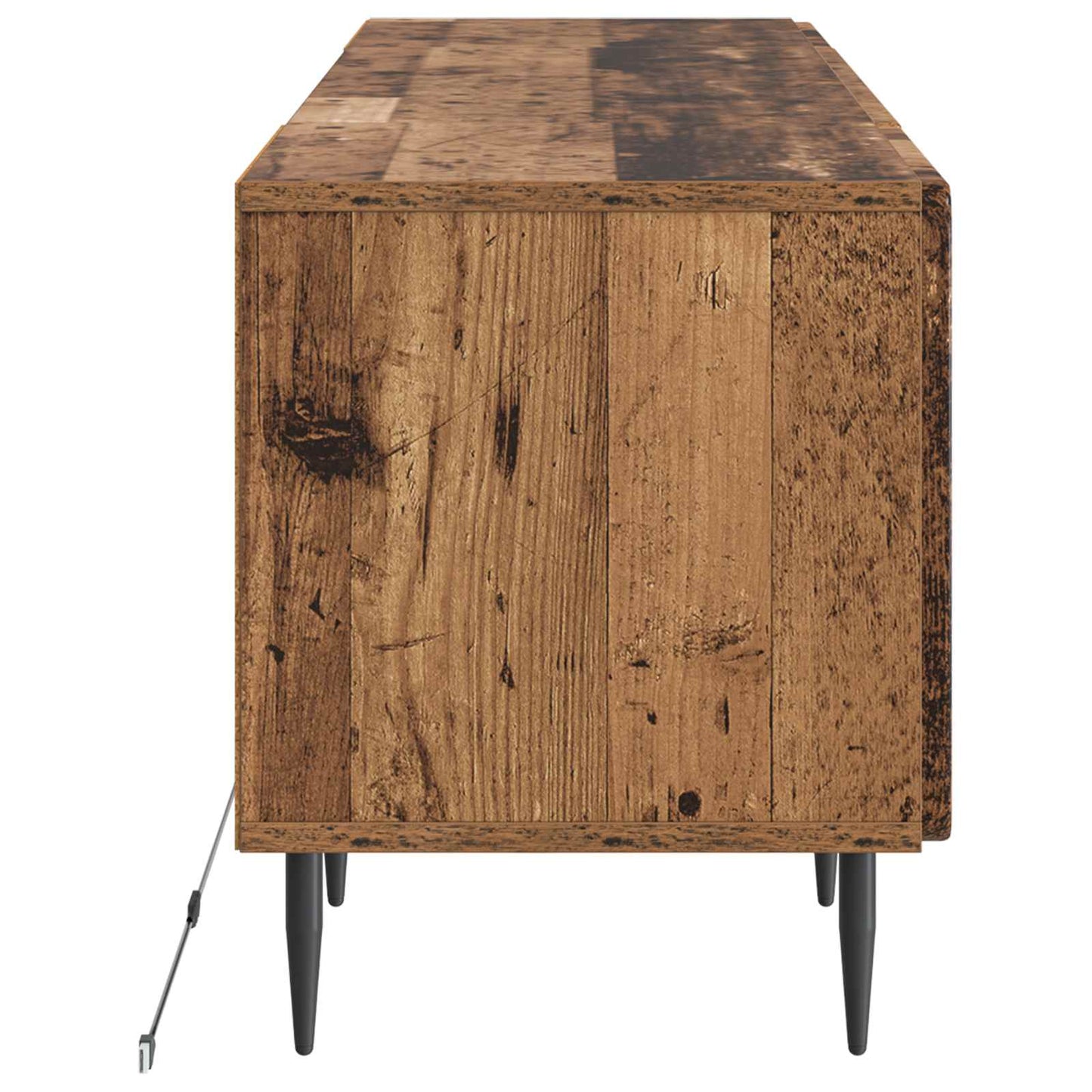 LED TV Cabinet Old Wood Engineered Wood