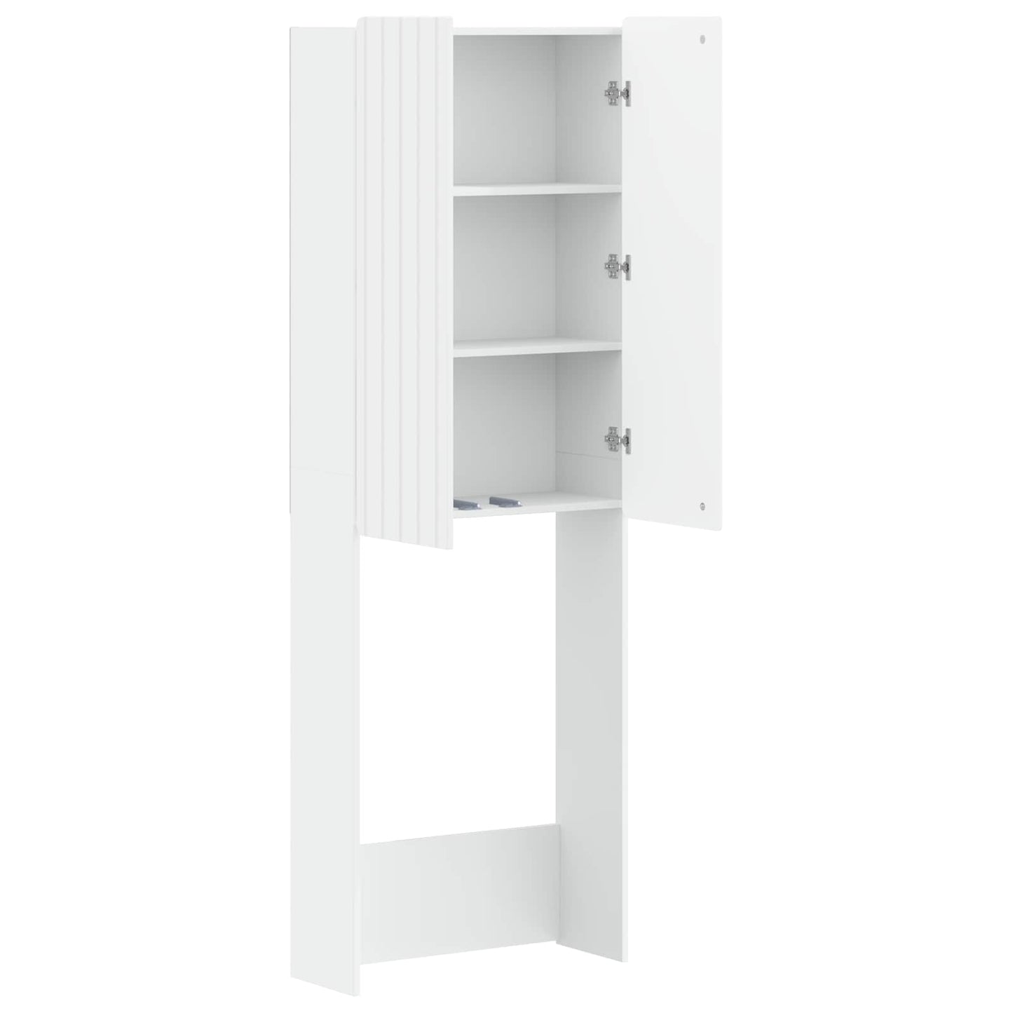 Toilet Cabinet ZWOLLE White 66 x 25.5 x 190 cm Engineered Wood
