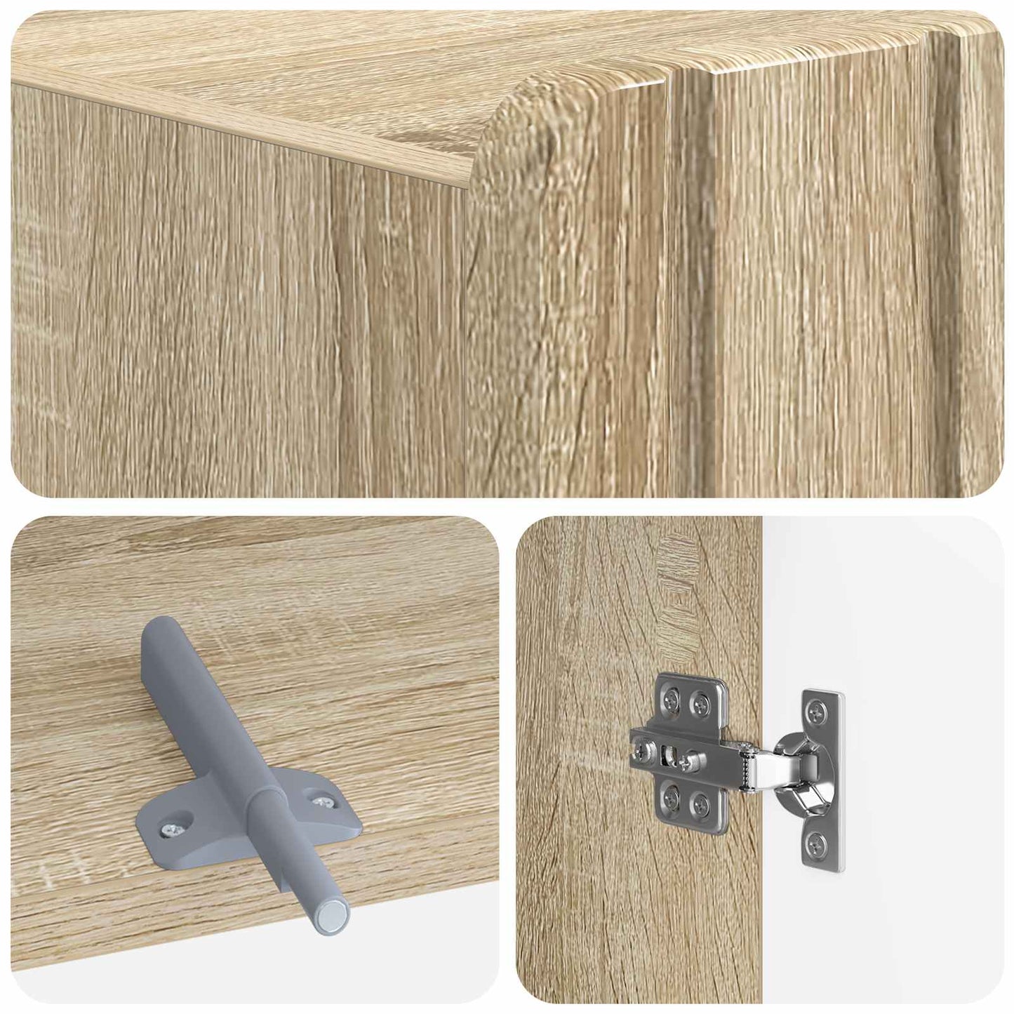 Toilet Cabinet ZWOLLE Sonoma Oak 66 x 25.5 x 190 cm
