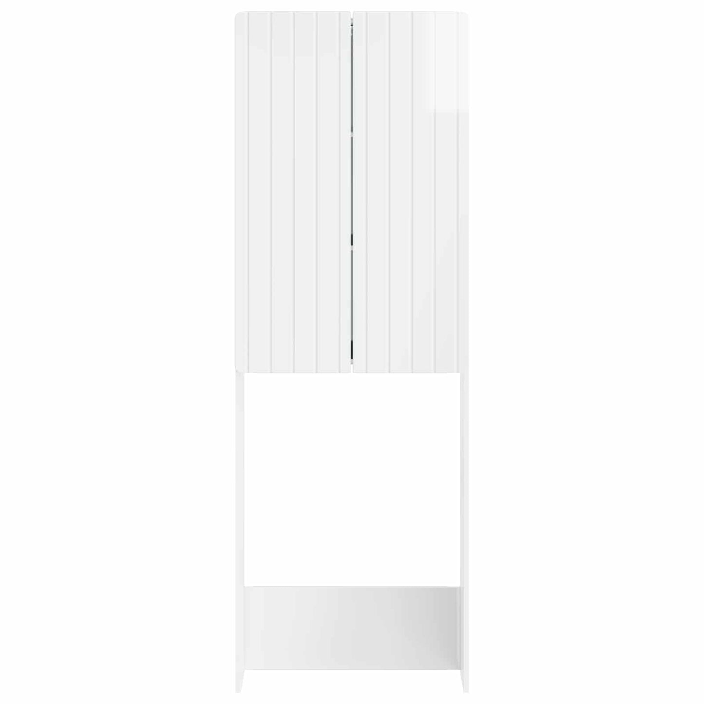 Toilet Cabinet ZWOLLE High Gloss White 66 x 25.5 x 190 cm