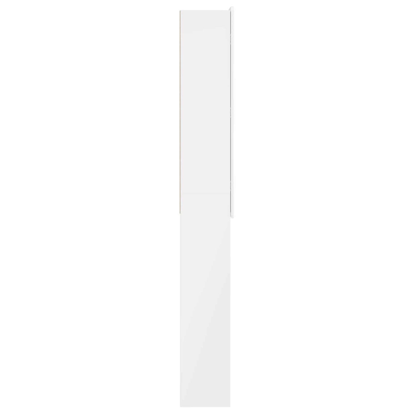 Toilet Cabinet ZWOLLE High Gloss White 66 x 25.5 x 190 cm