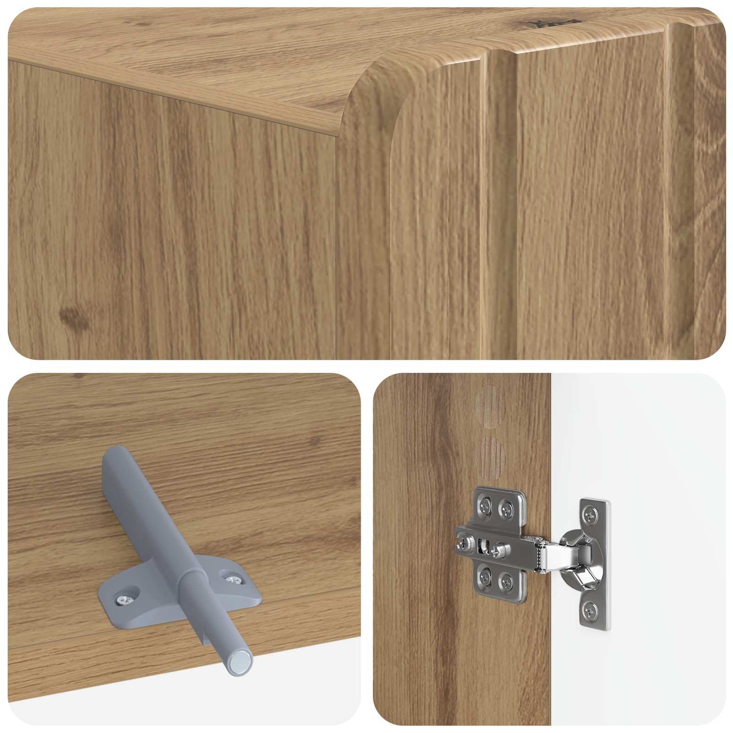 Toilet Cabinet ZWOLLE Artisan Oak 66 x 25.5 x 190 cm