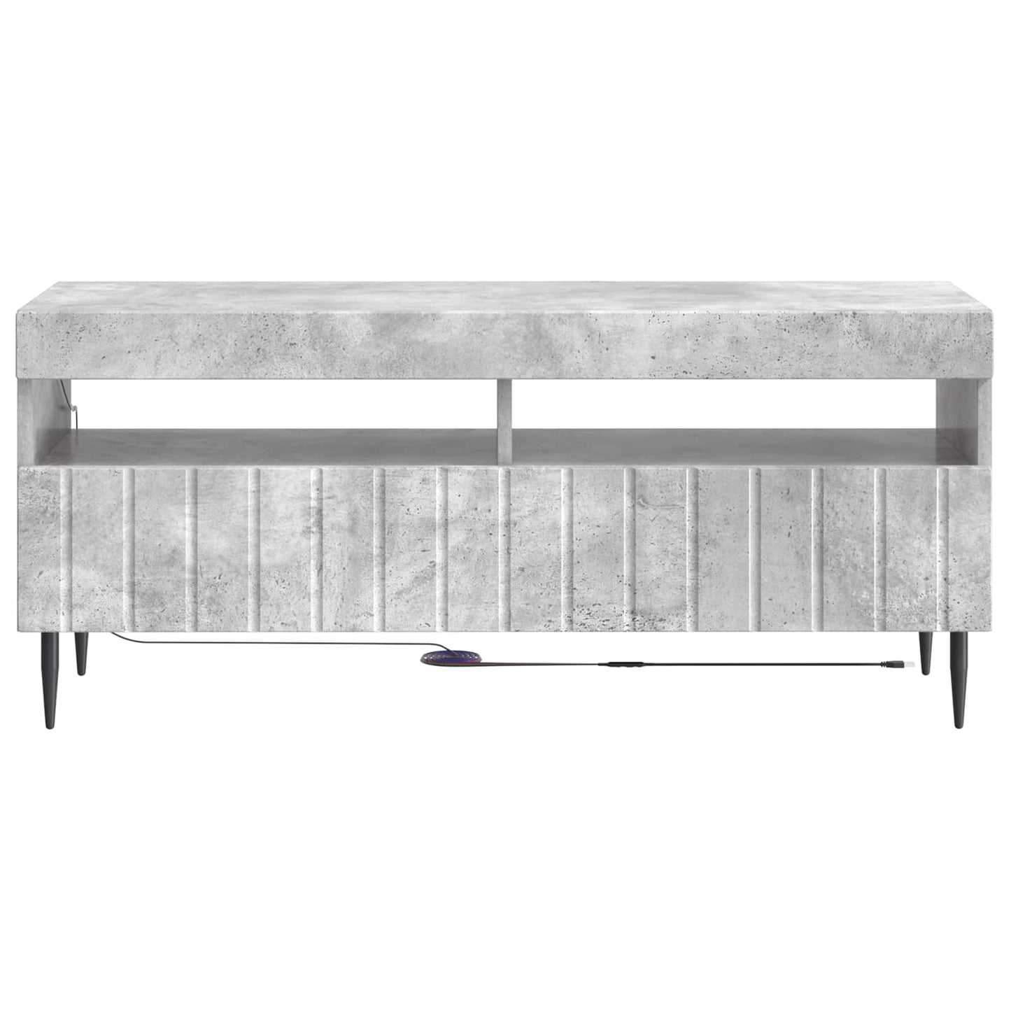 LED TV Cabinet Concrete Grey Engineered Wood