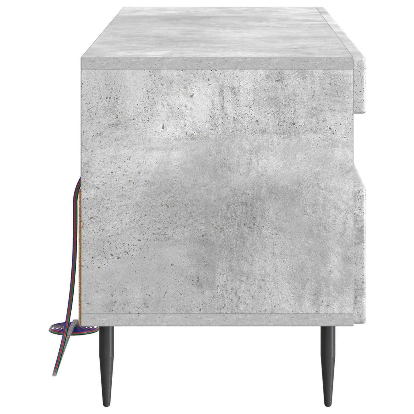 LED TV Cabinet Concrete Grey Engineered Wood