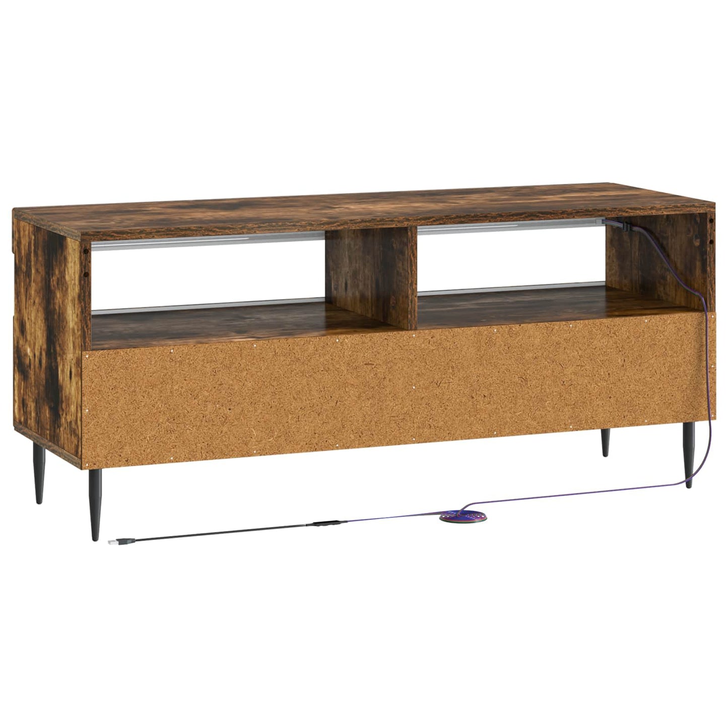 LED TV Cabinet Smoked Oak Engineered Wood