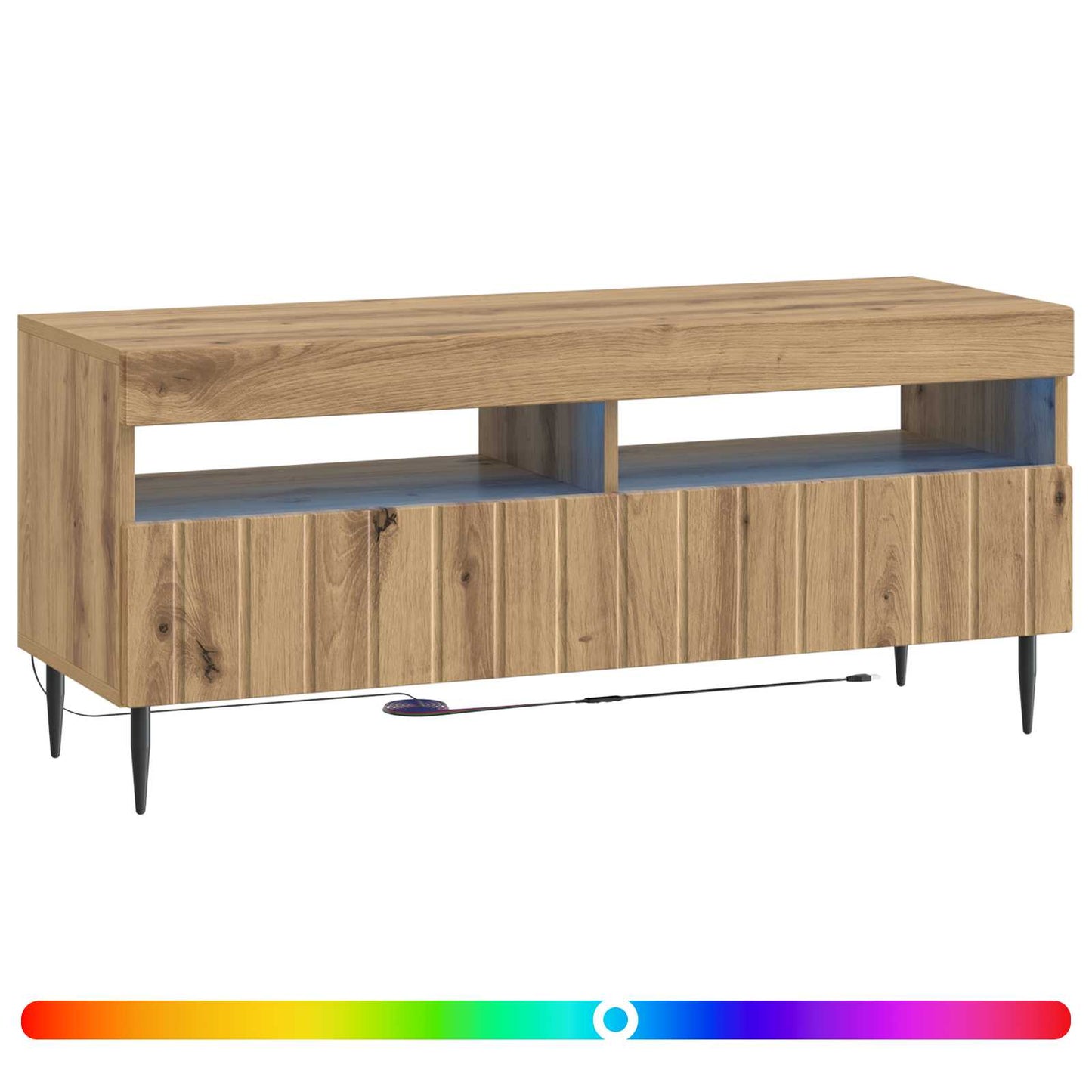 LED TV Cabinet Artisan Oak Engineered Wood