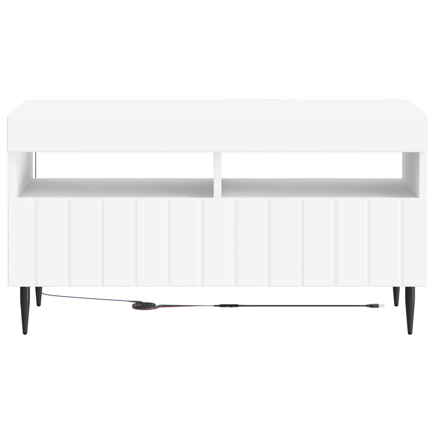 LED TV Cabinet White Engineered Wood
