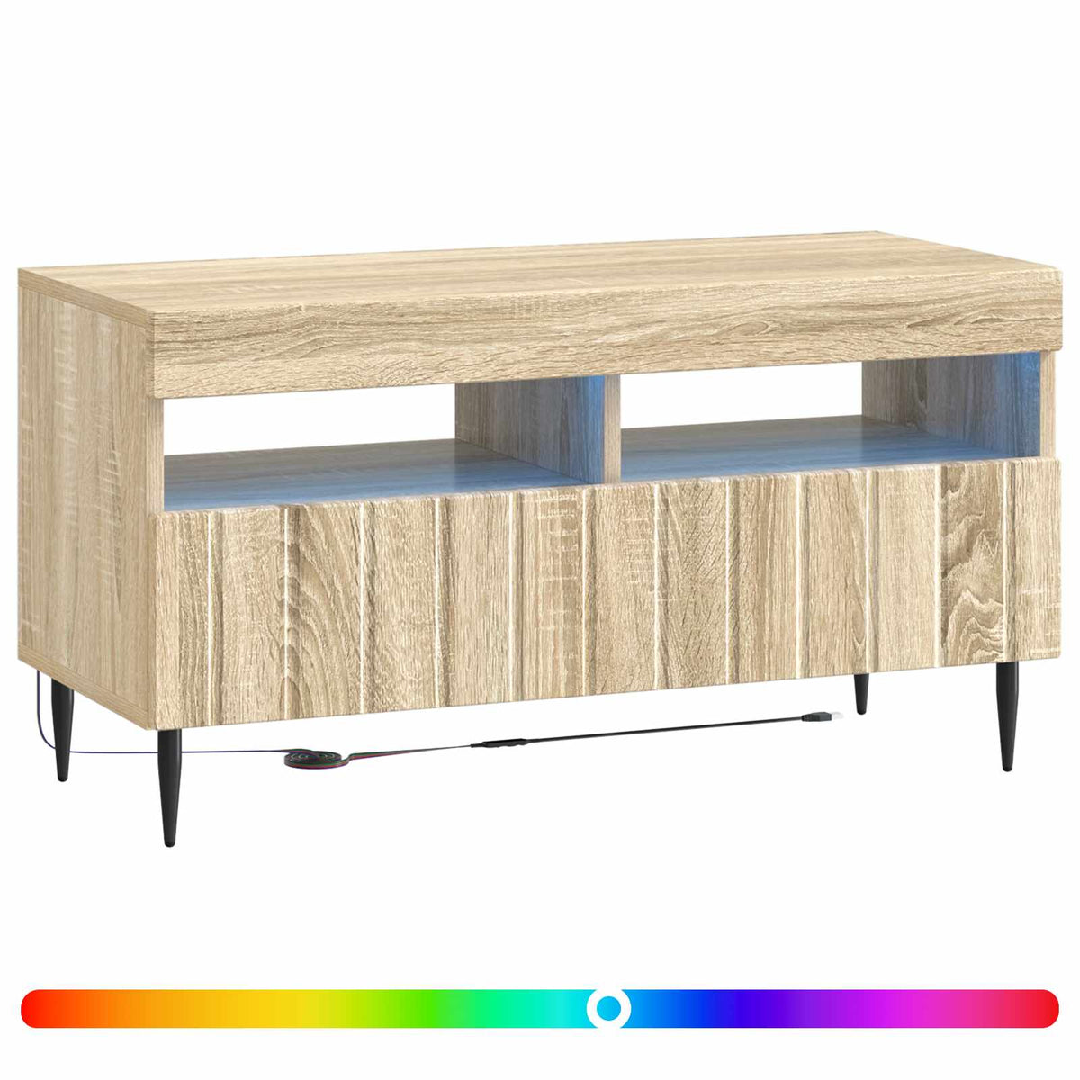 LED TV Cabinet ZWOLLE 81 x 35 x 43 cm Sonoma Oak