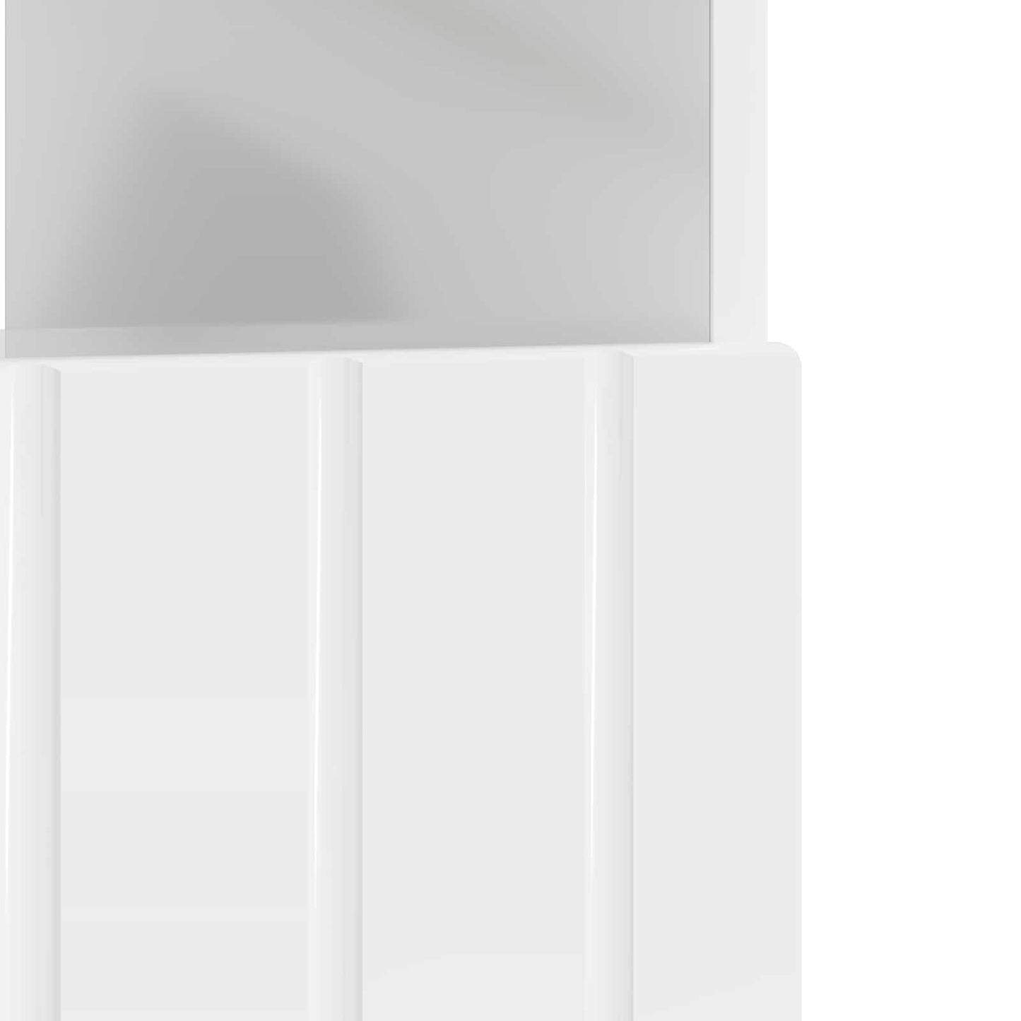 LED TV Cabinet High Gloss White Engineered Wood