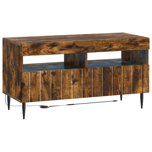 LED TV Cabinet Smoked Oak Engineered Wood