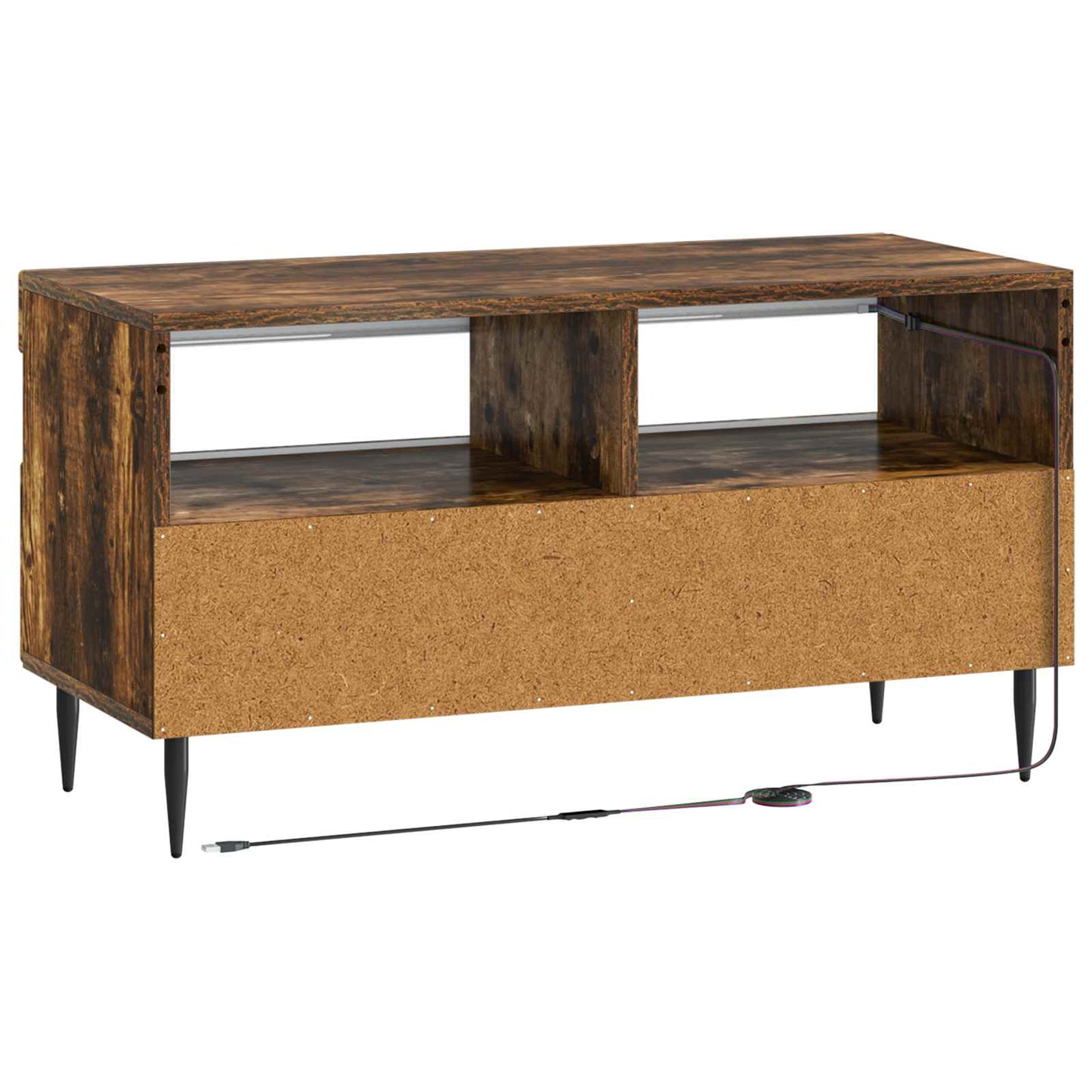 LED TV Cabinet Smoked Oak Engineered Wood